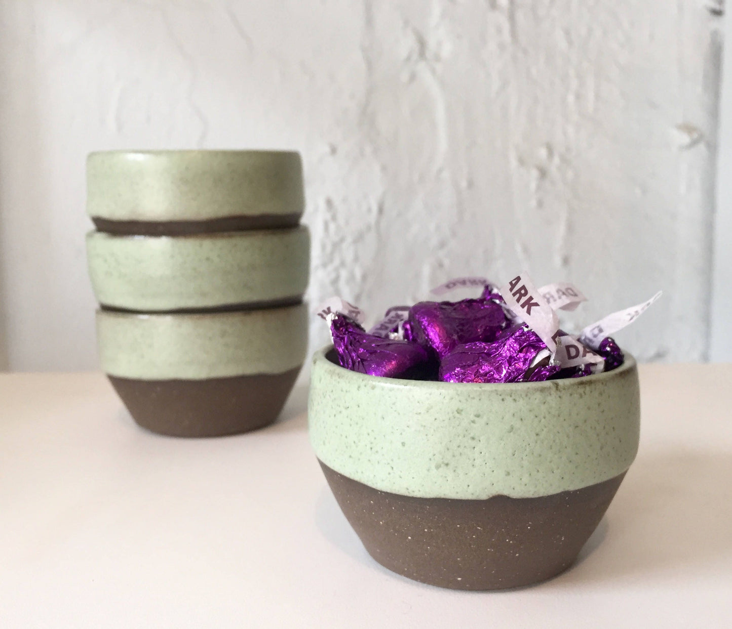 ceramic ramekin- multipurpose dish-ceramic ramekin- green-set of two