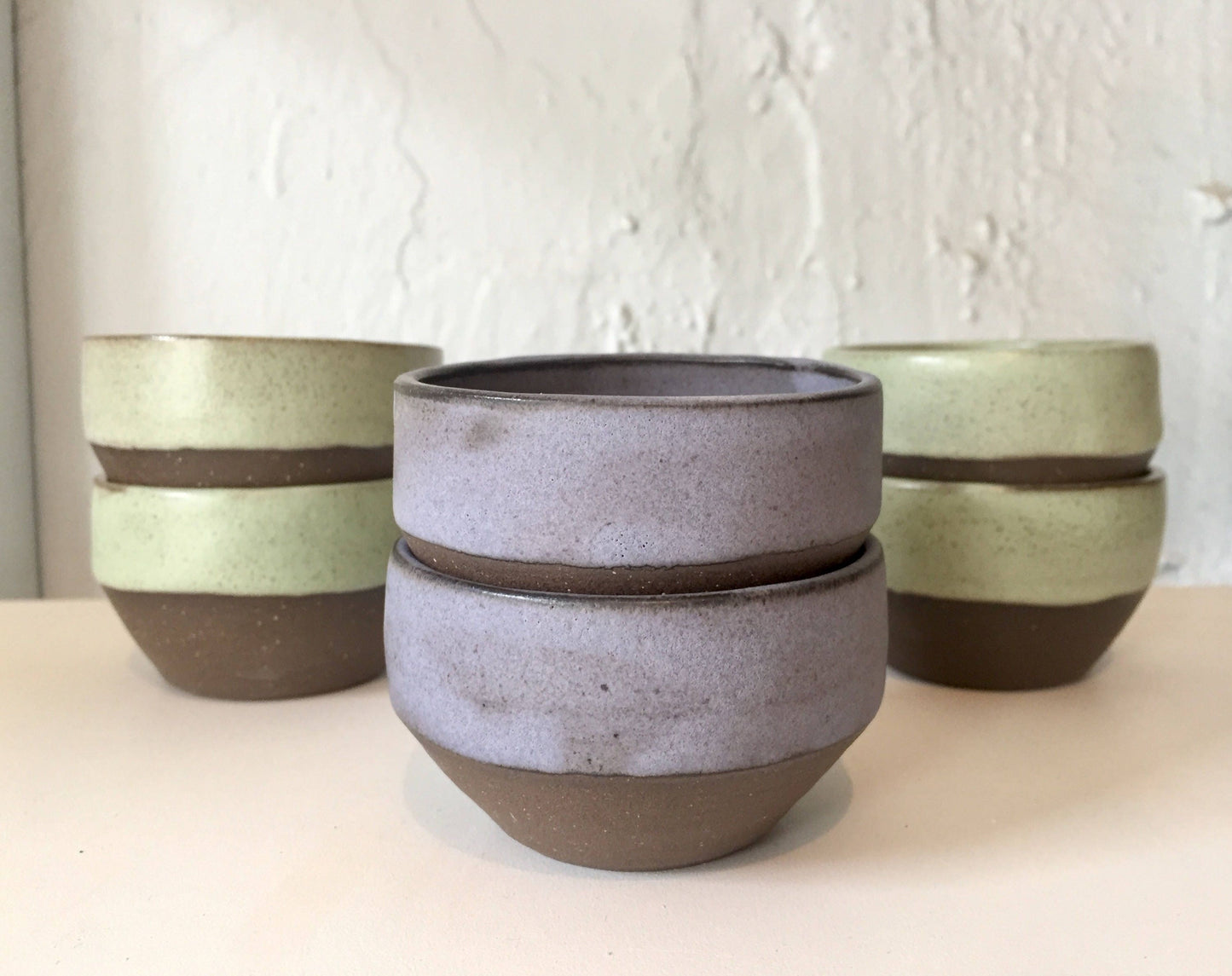 ceramic ramekin- multipurpose dish-ceramic ramekin- purple/gray-set of two