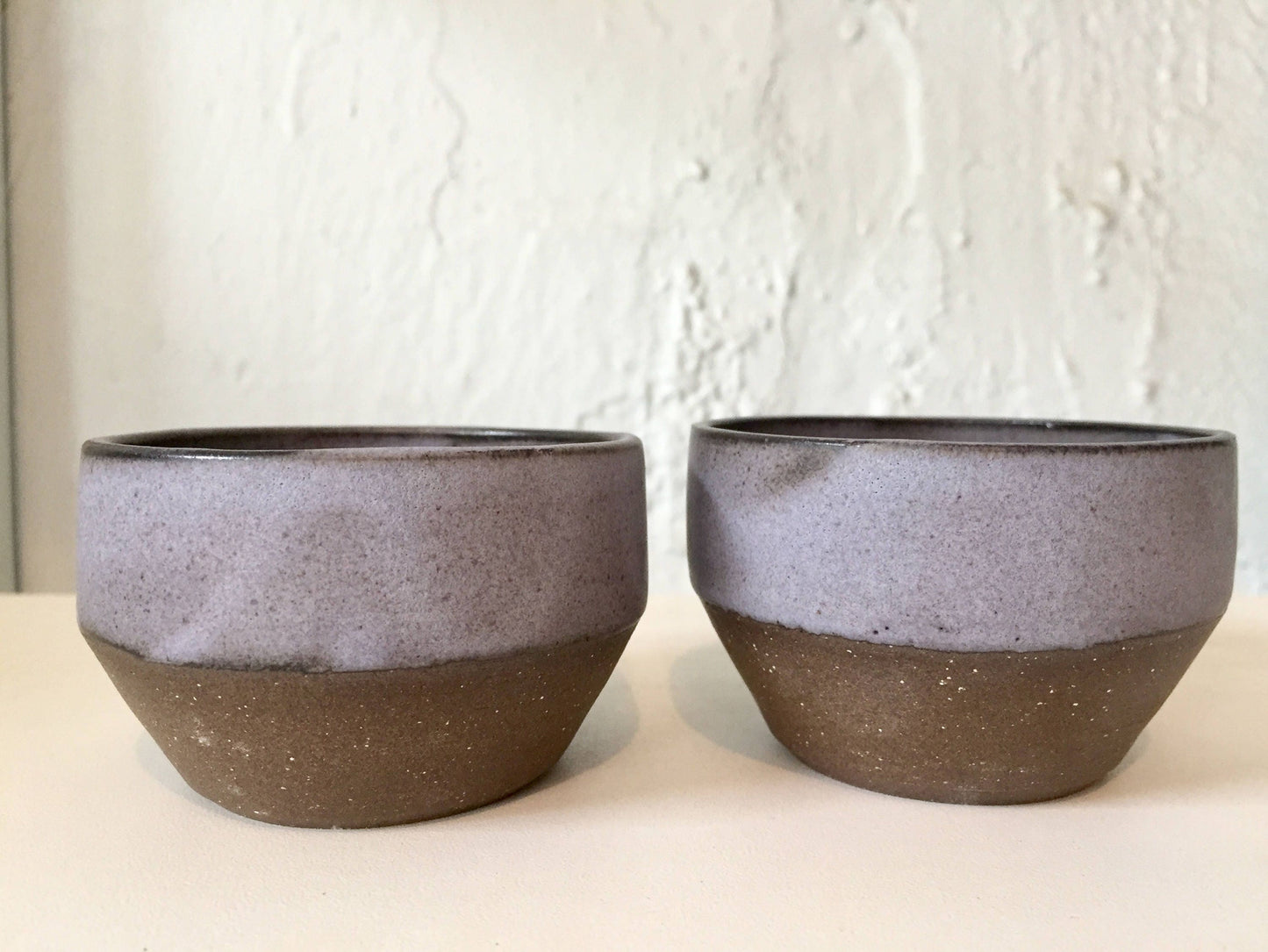 ceramic ramekin- multipurpose dish-ceramic ramekin- purple/gray-set of two