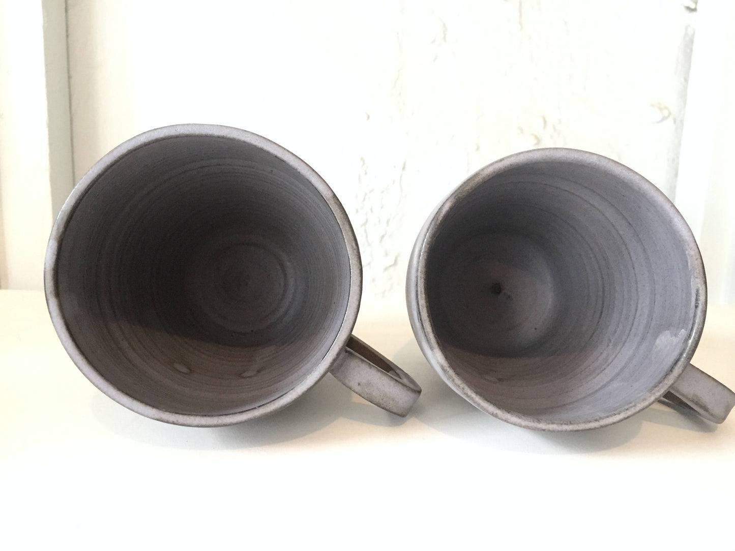 ceramic mug - coffee cup - Purple and brown- NEW!