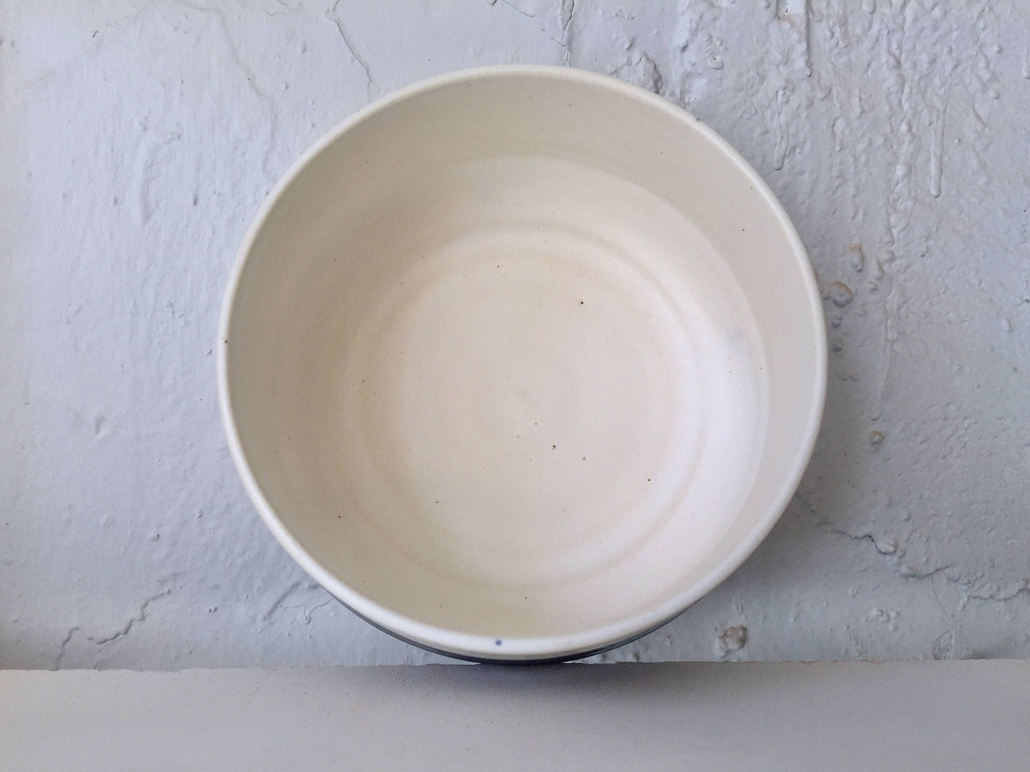 modern ceramic bowl -kitchenware- white and purple