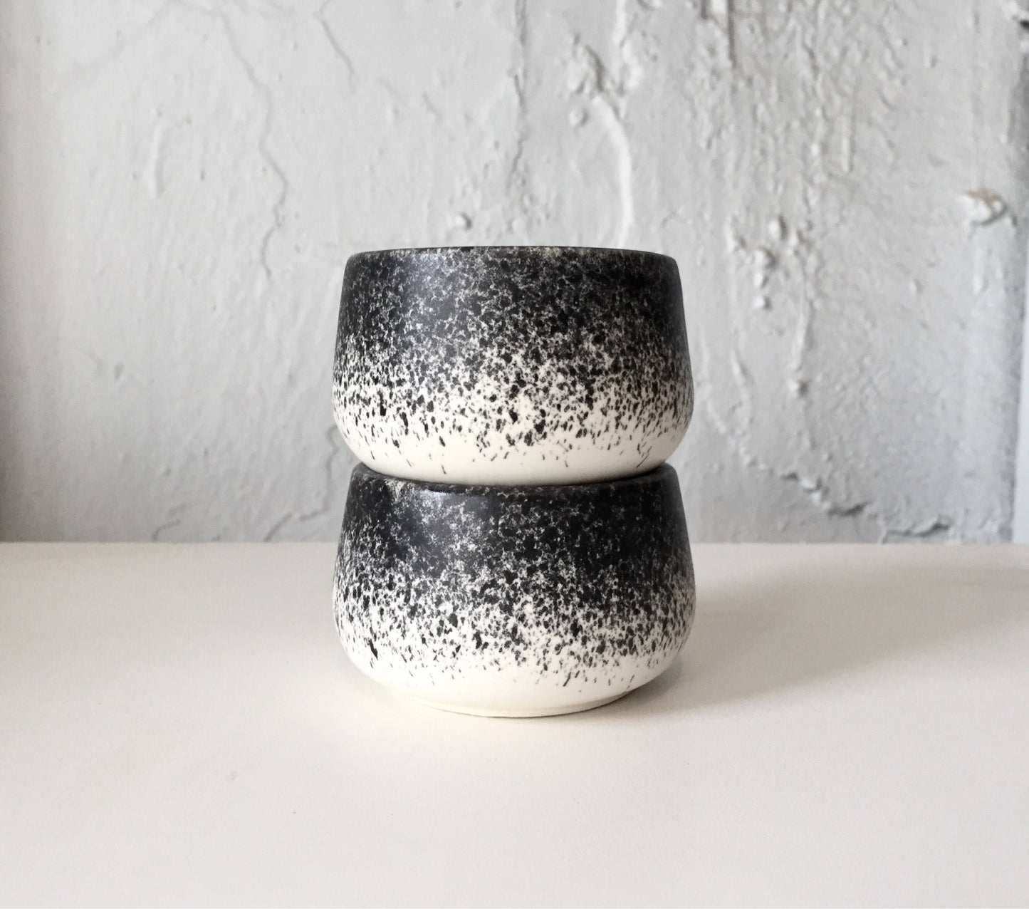 ceramic ramekin- multipurpose dish-kitchenware- White and black- set of two- NEW!