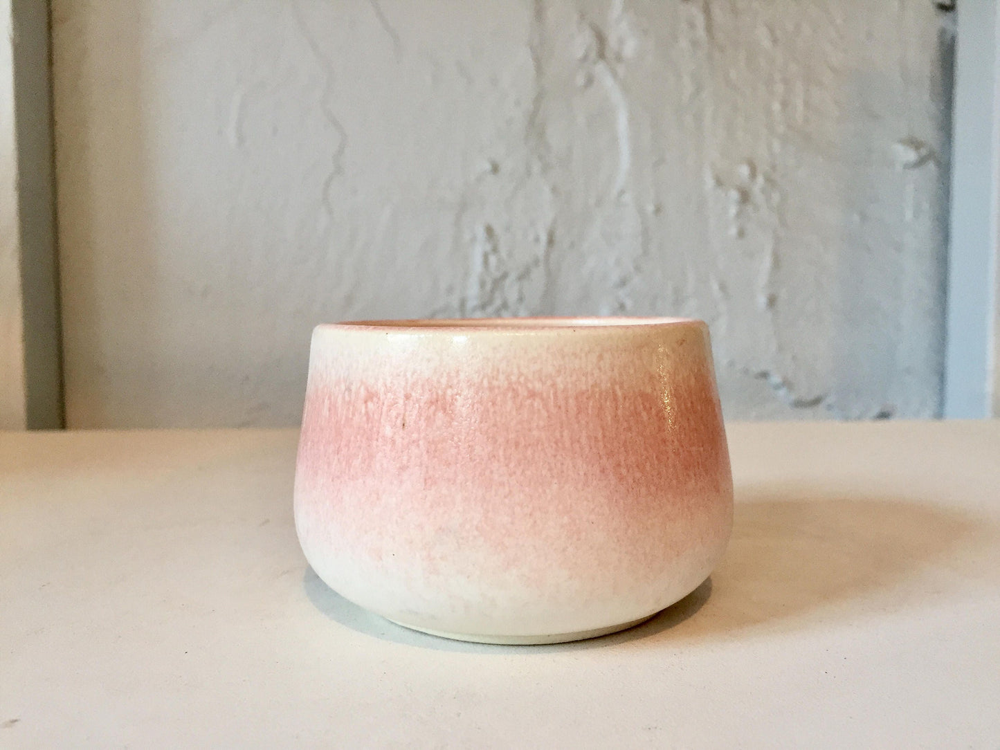 ceramic ramekin- multipurpose dish-kitchenware- White and pink-set of two- NEW!