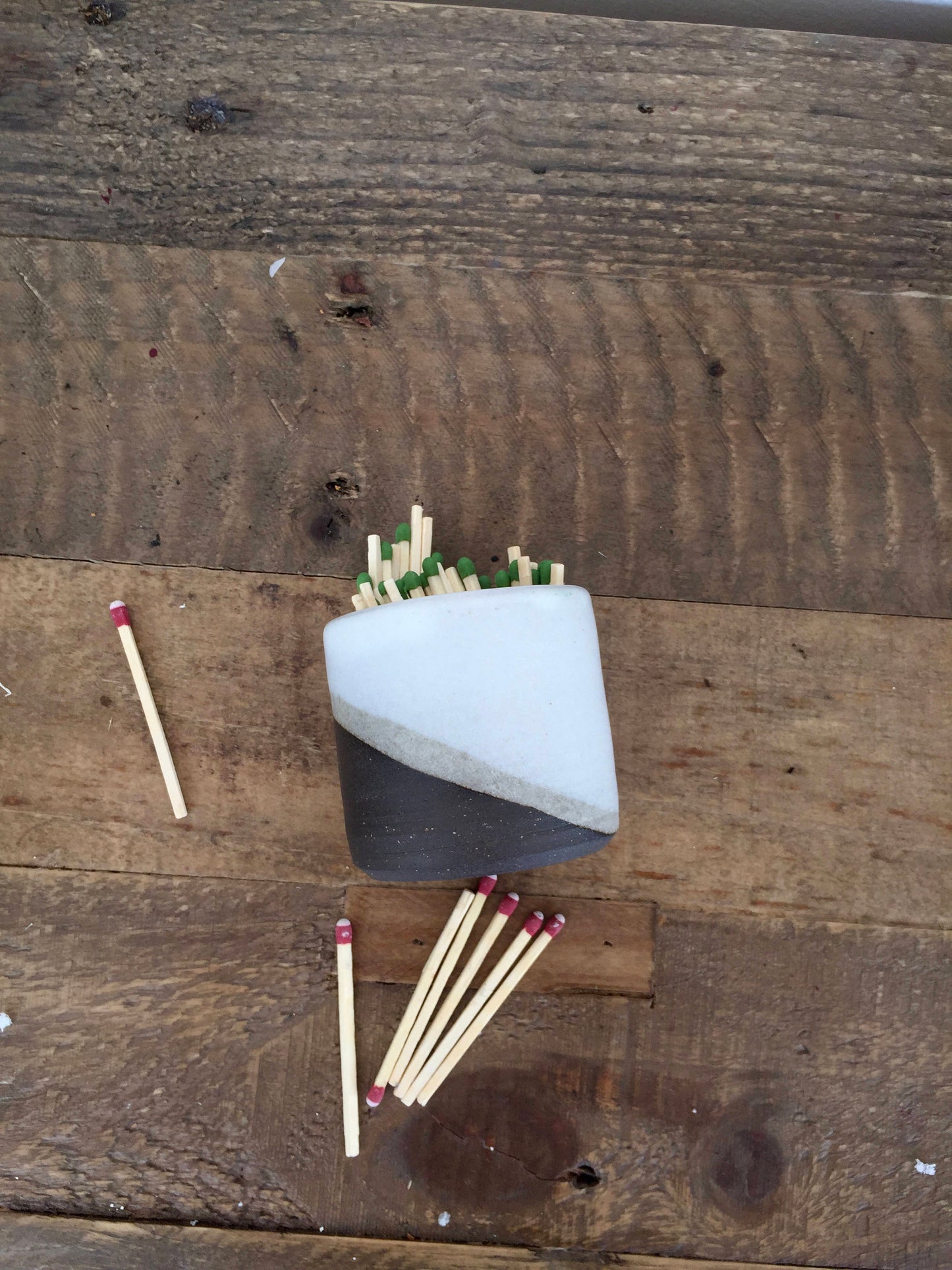 Ceramic Matchstick holder- custom for Danielle