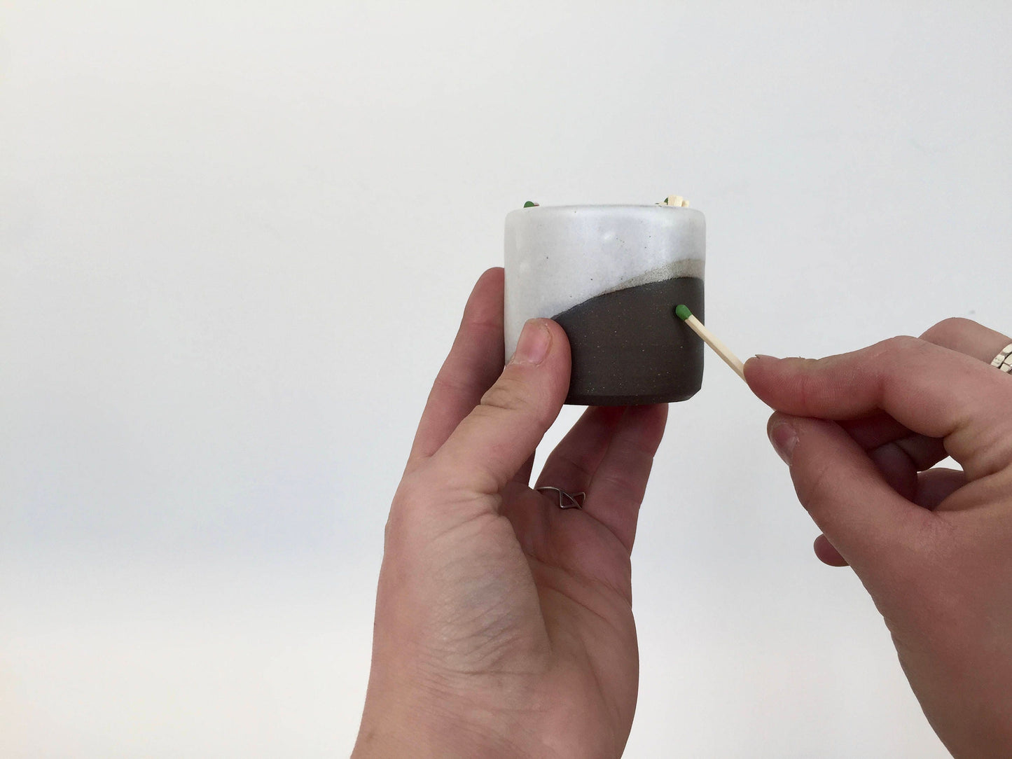 Ceramic Matchstick holder- custom for Danielle