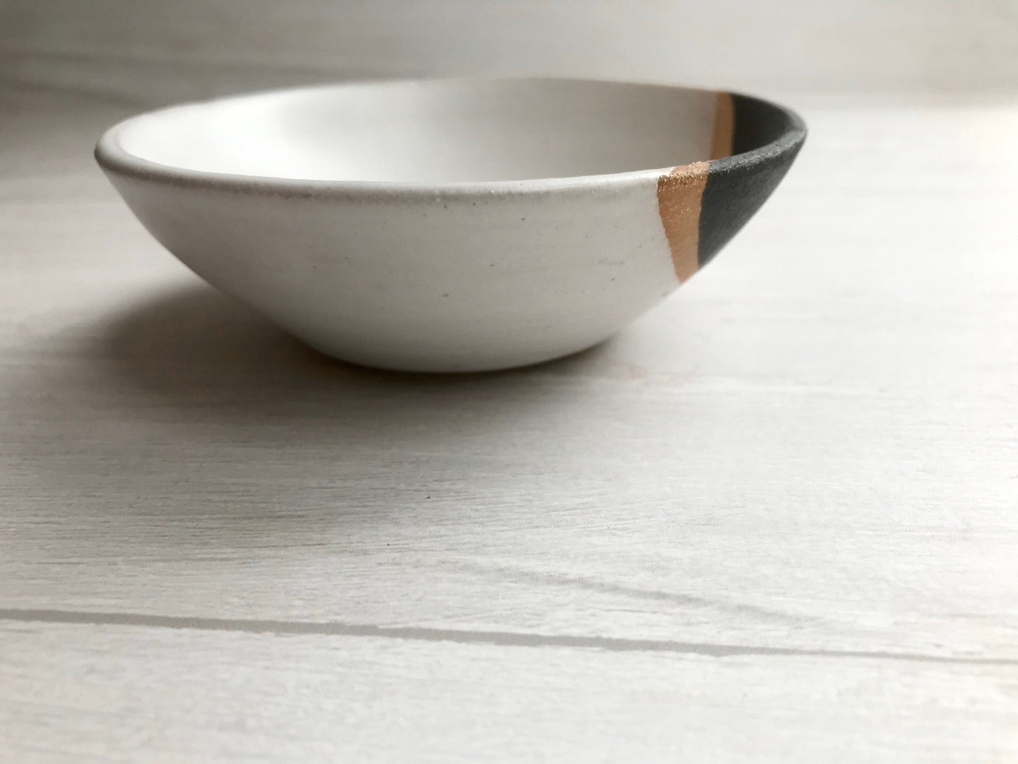 Tri color- ceramic ramekin- salt cellar- multipurpose dish-kitchenware- bowls- White, black and beige