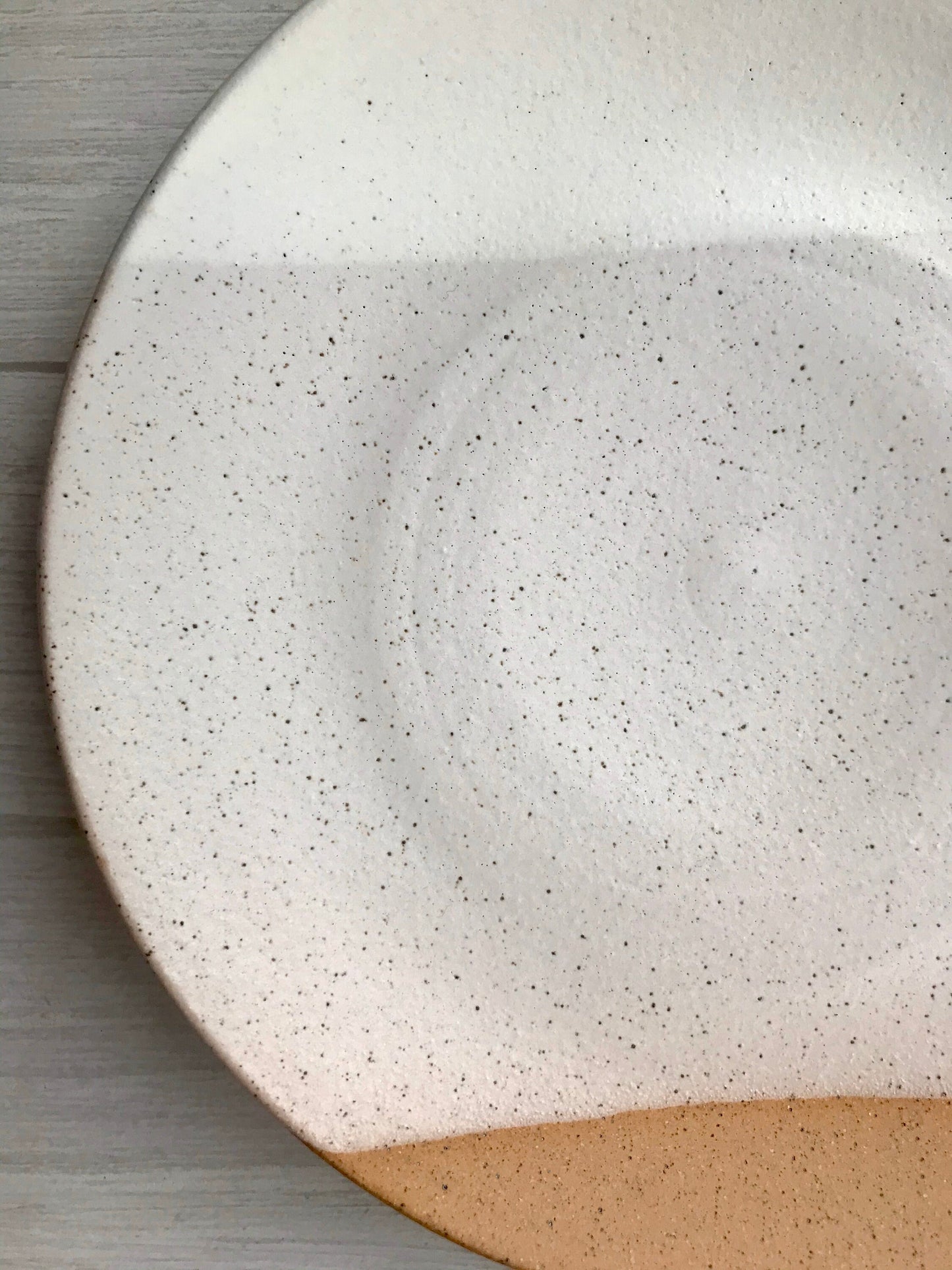 Speckled-small plate- dessert plate- multipurpose dish-kitchenware-White
