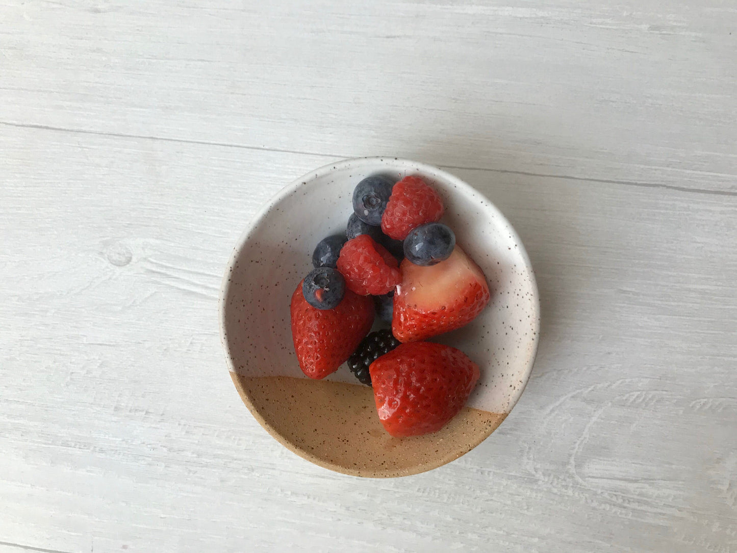 Speckled-ceramic ramekin- salt cellar- multipurpose dish-kitchenware- bowls- White