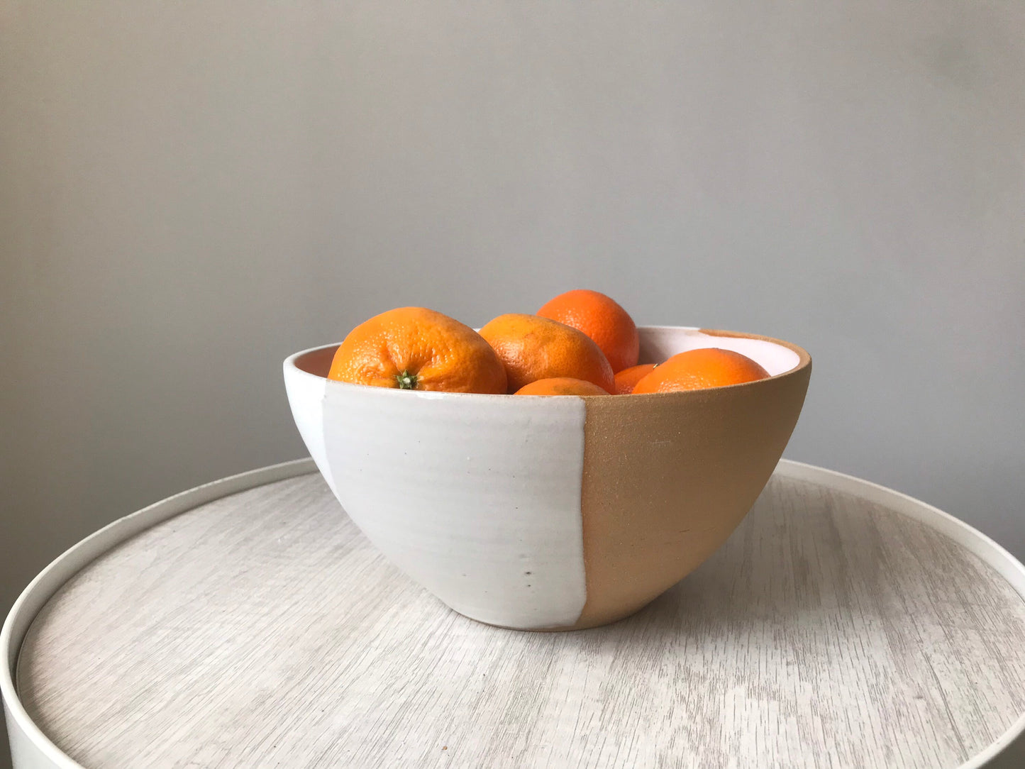 Beige and white -small serving bowl- multipurpose bowl-kitchenware- bowls- White