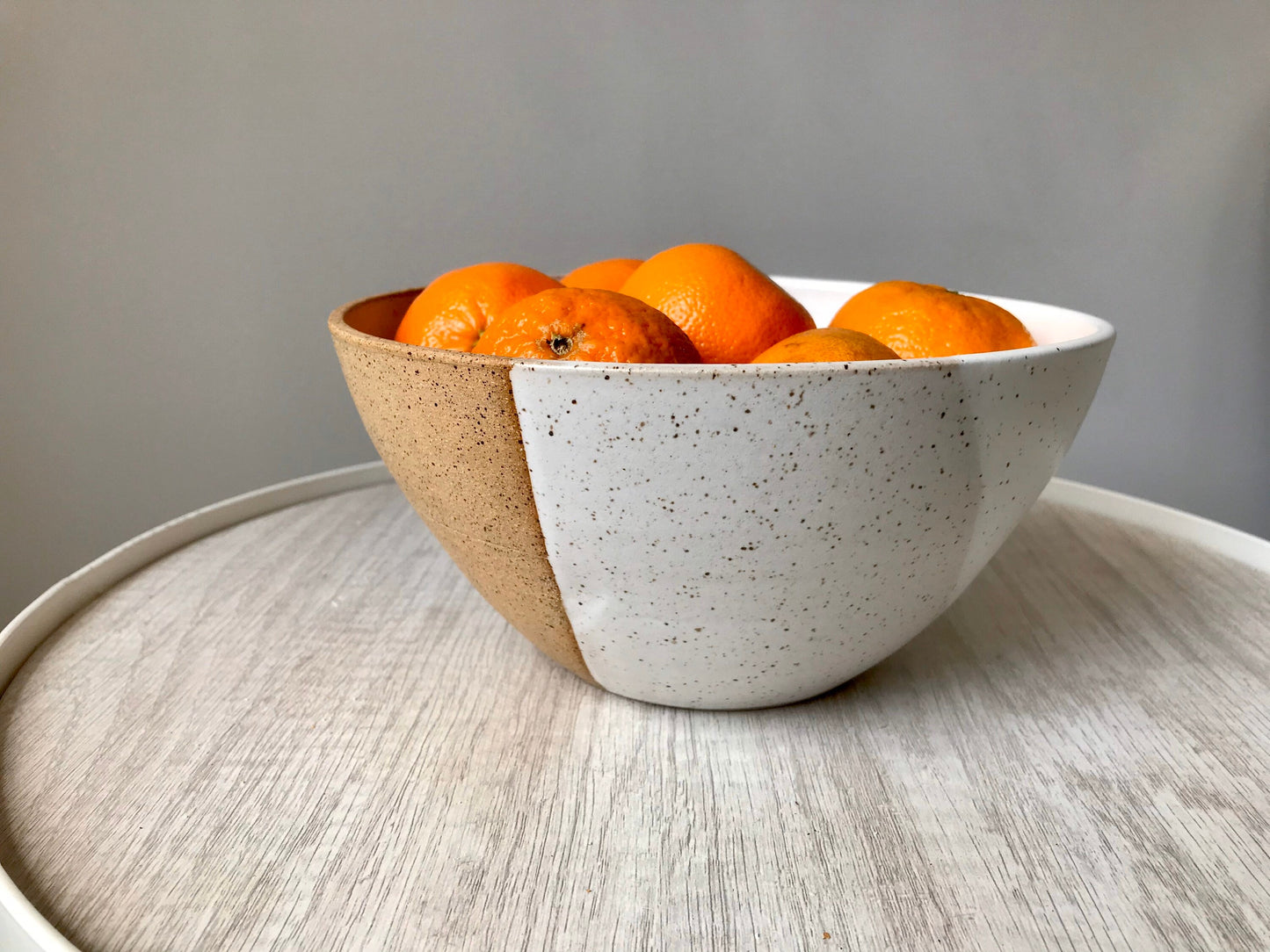Speckeled and white -small serving bowl- multipurpose bowl-kitchenware- bowls- White