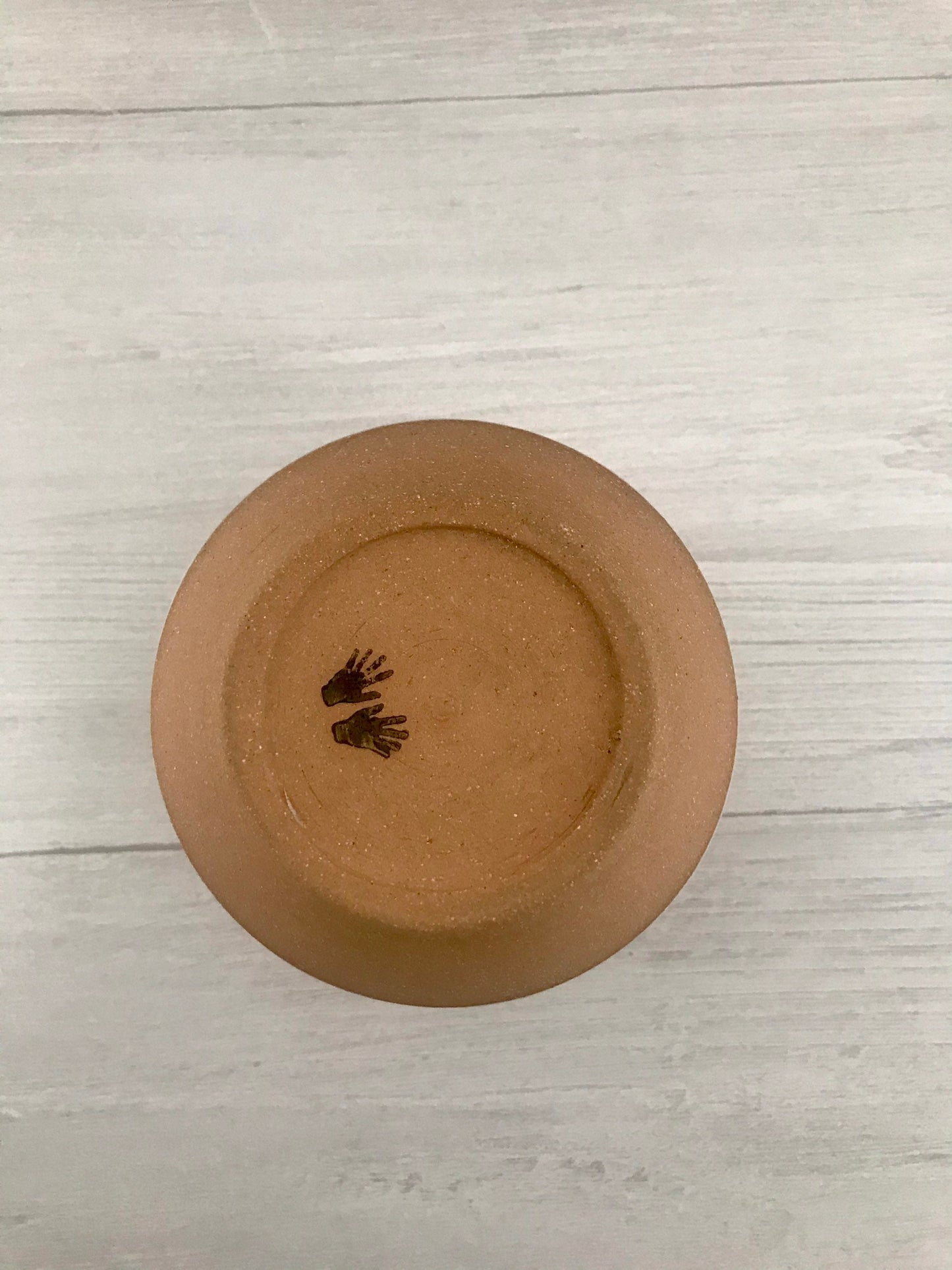 White striped ceramic mug- coffee cup- beige angular mug - two options available