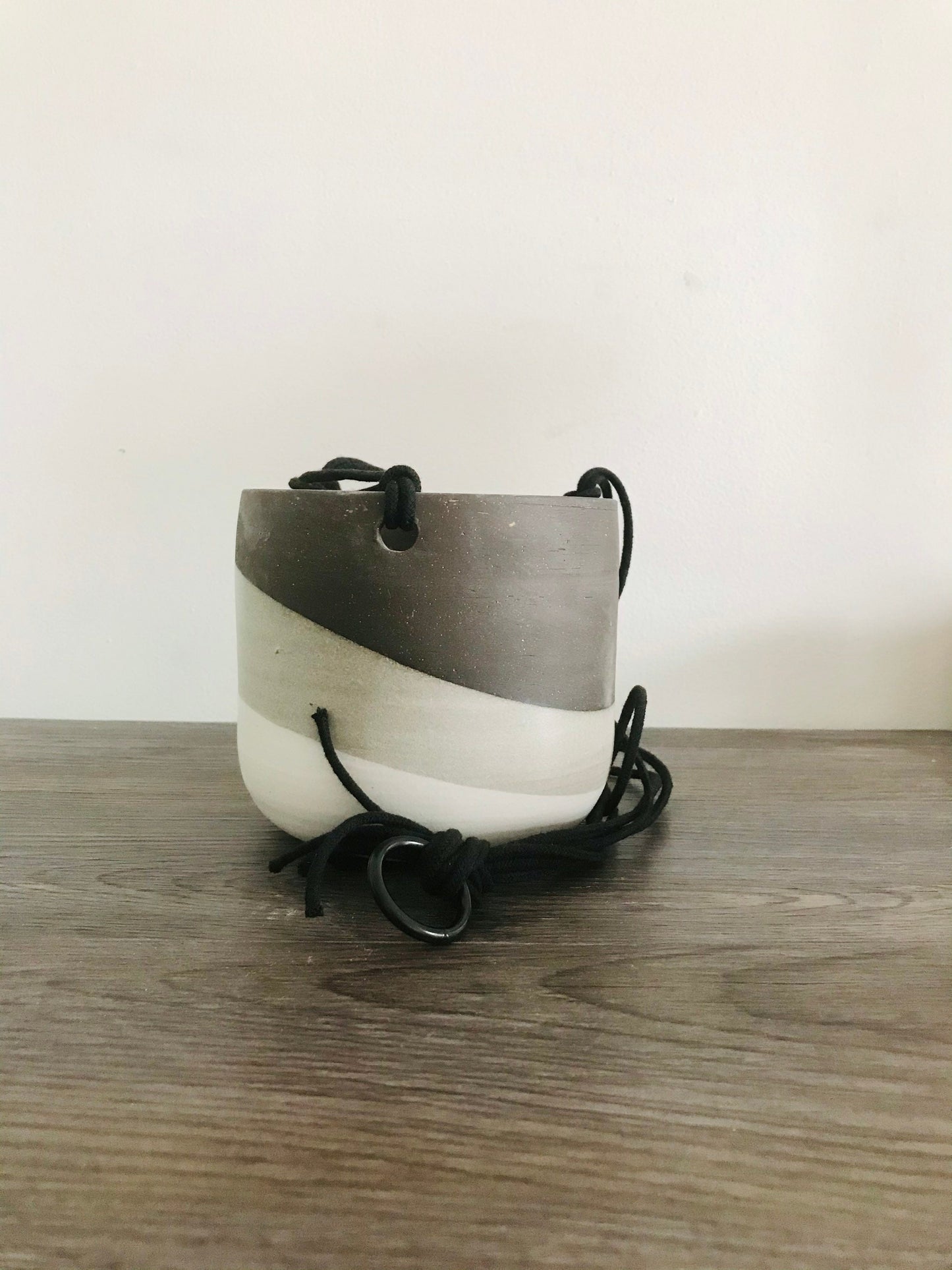 5" hanging planter-ceramic  hanging flower pot - cache pot-