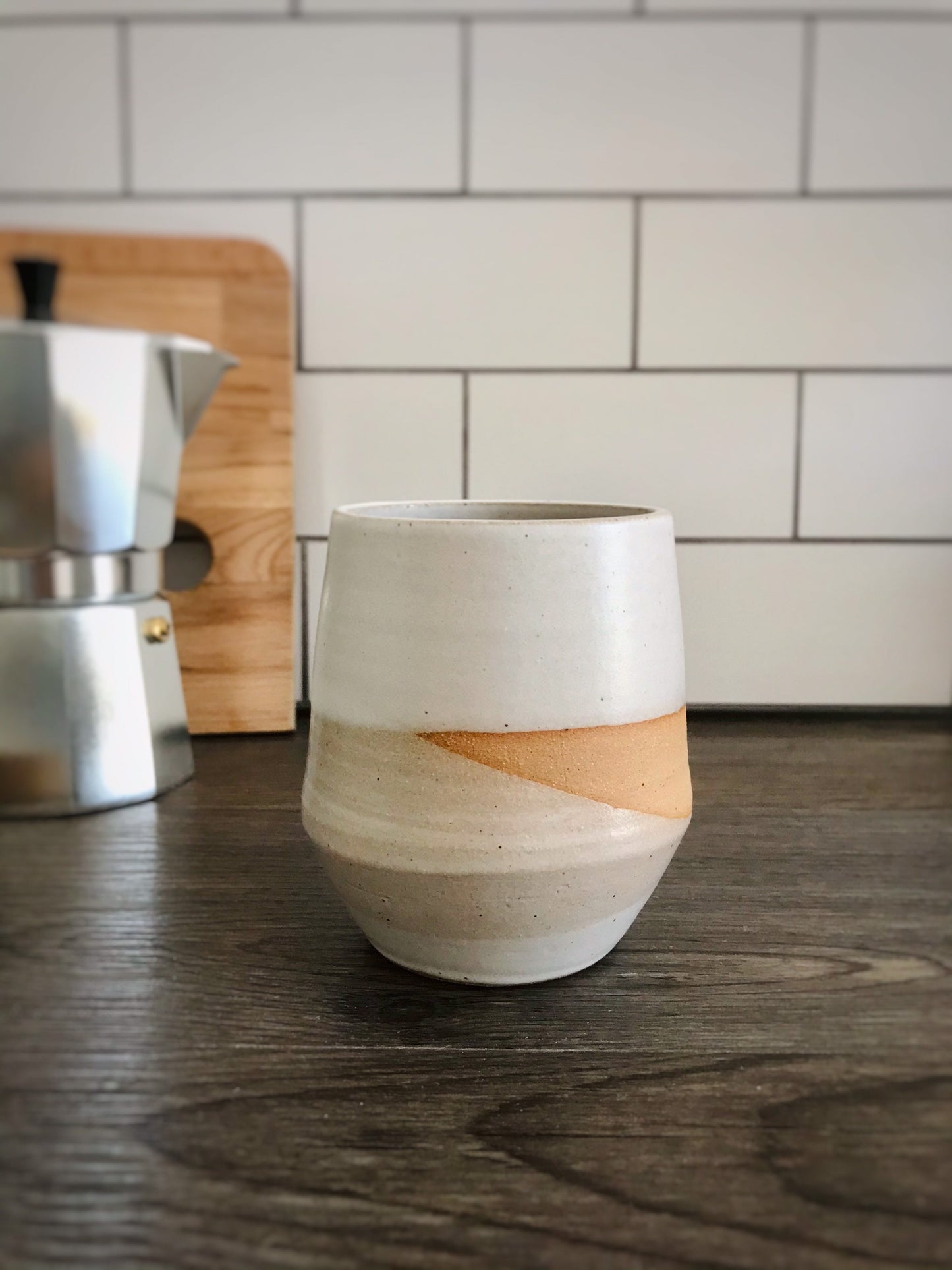 angular tumbler- juice or coffee - Coffee cup-  mug- handmade kitchen decor