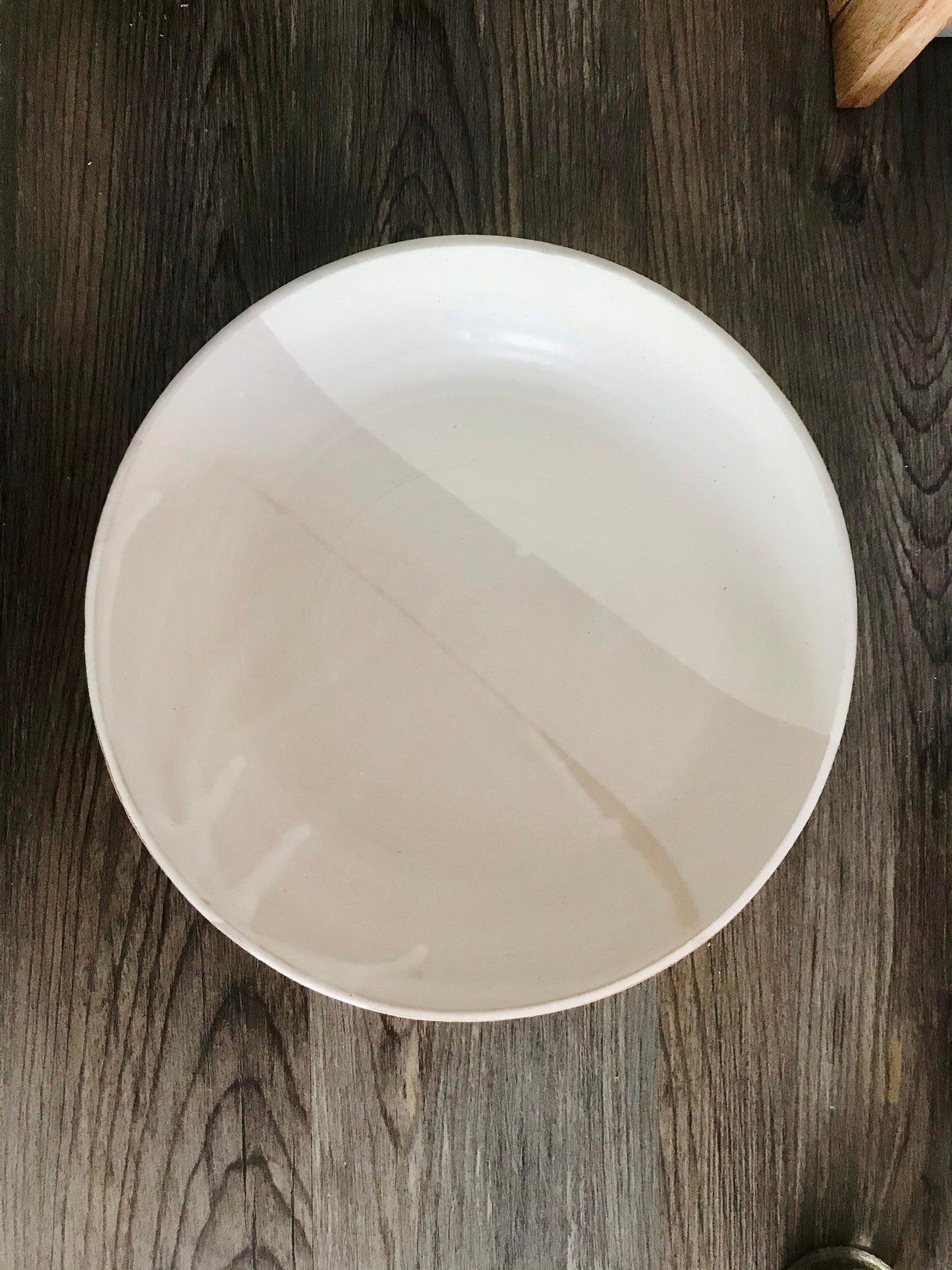 ceramic serving bowl platter- fruit bowl-pasta server-multipurpose dish-kitchenware- bowls- White