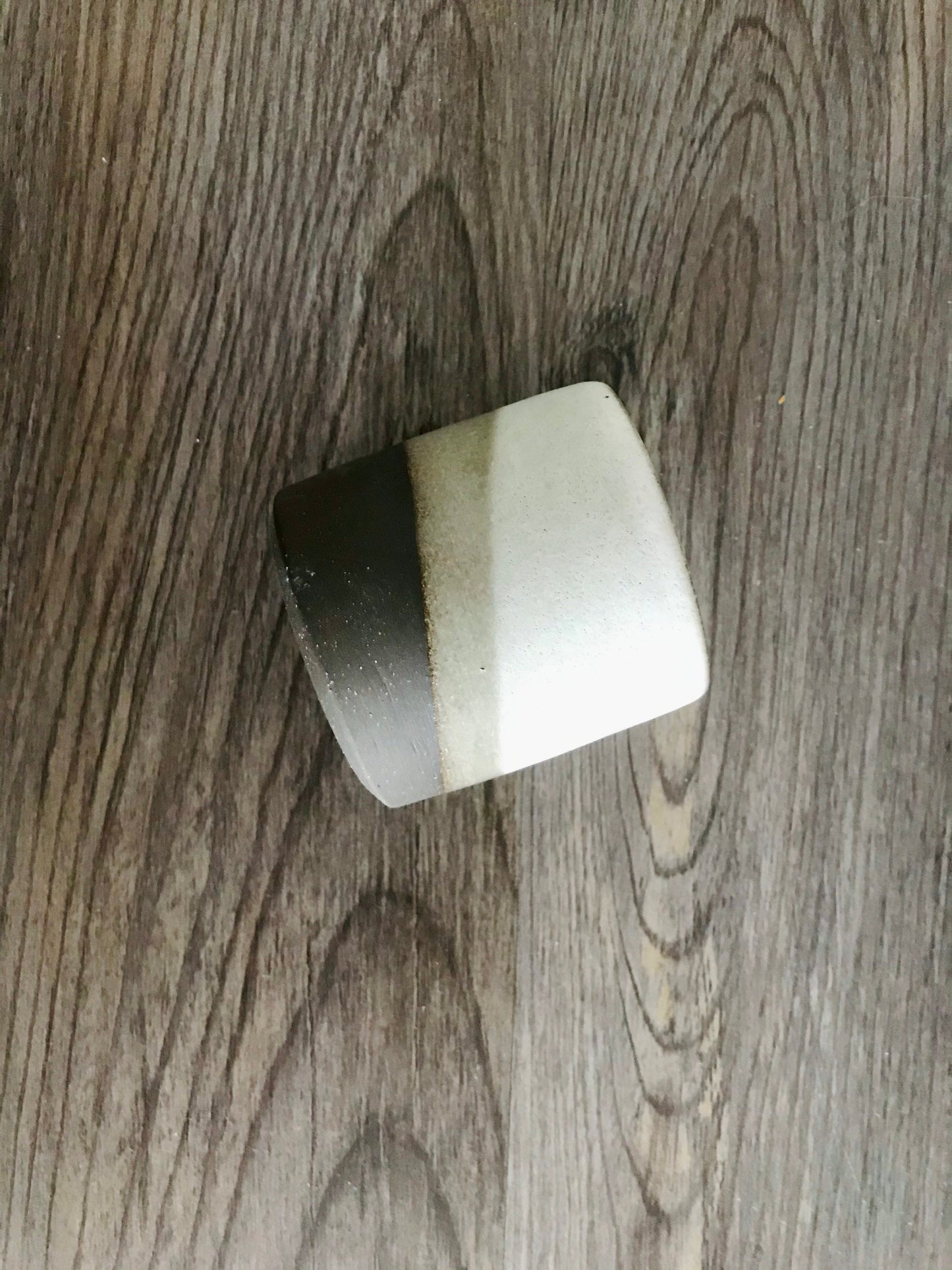 succulent pot-3" cache pot- chocolate and white- hand made ceramics. planters and pots