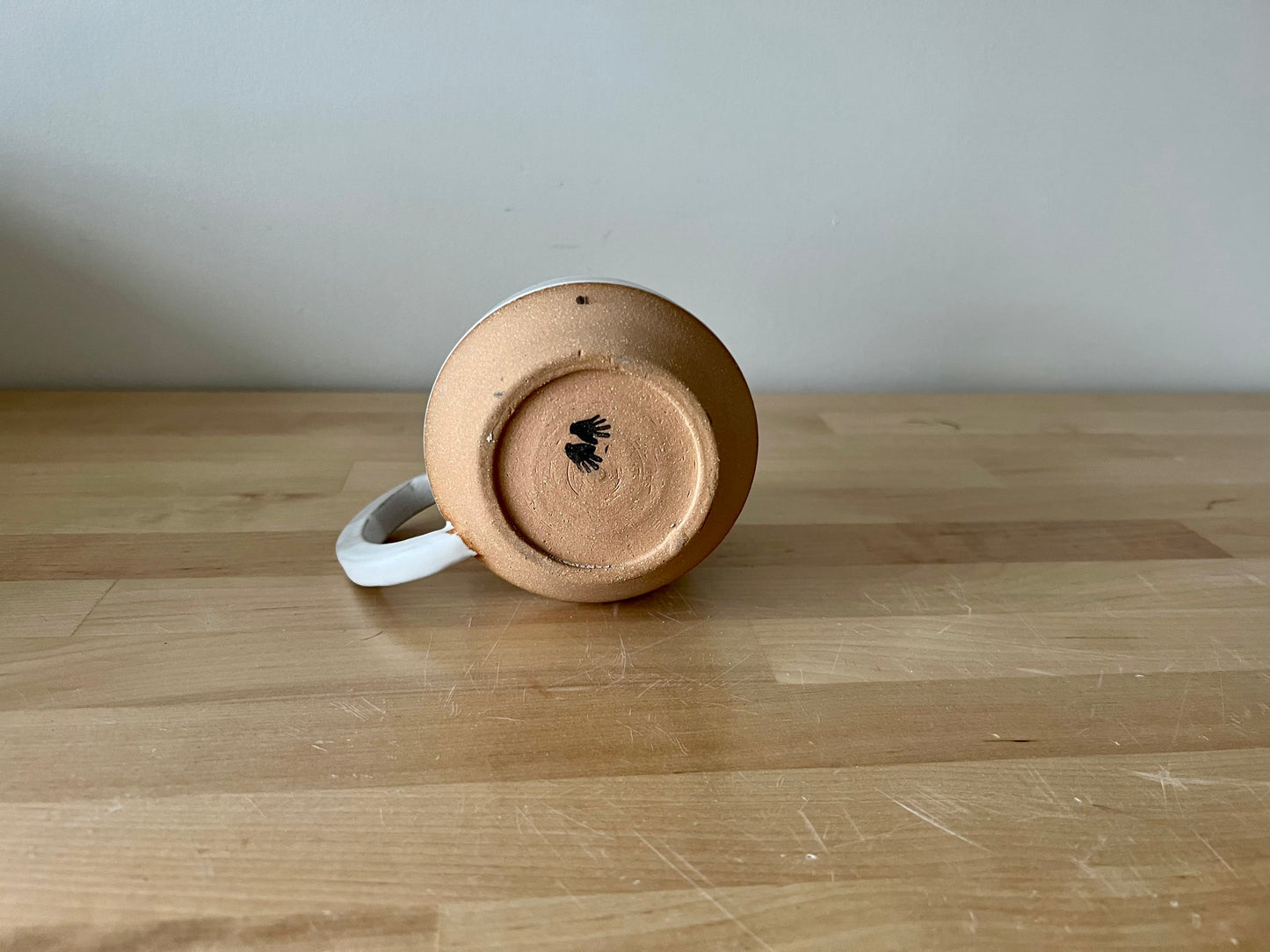 beige white - ceramic espresso cup- coffee mug- sample sale- mug