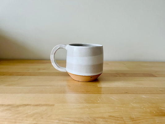 beige white - ceramic espresso cup- coffee mug- sample sale- mug