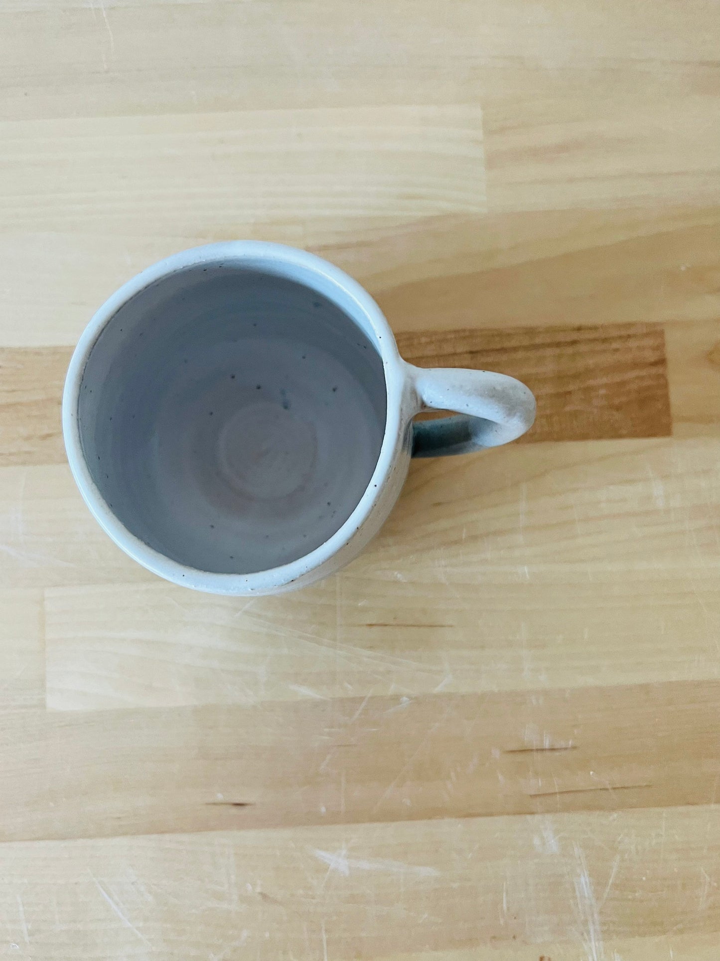 ocean blues oversized rounded espresso cup- coffee mug- handmade kitchen decor- sample sale