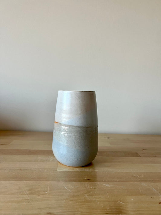 sample sale. ocean blues tumbler. handmade ceramics small vase