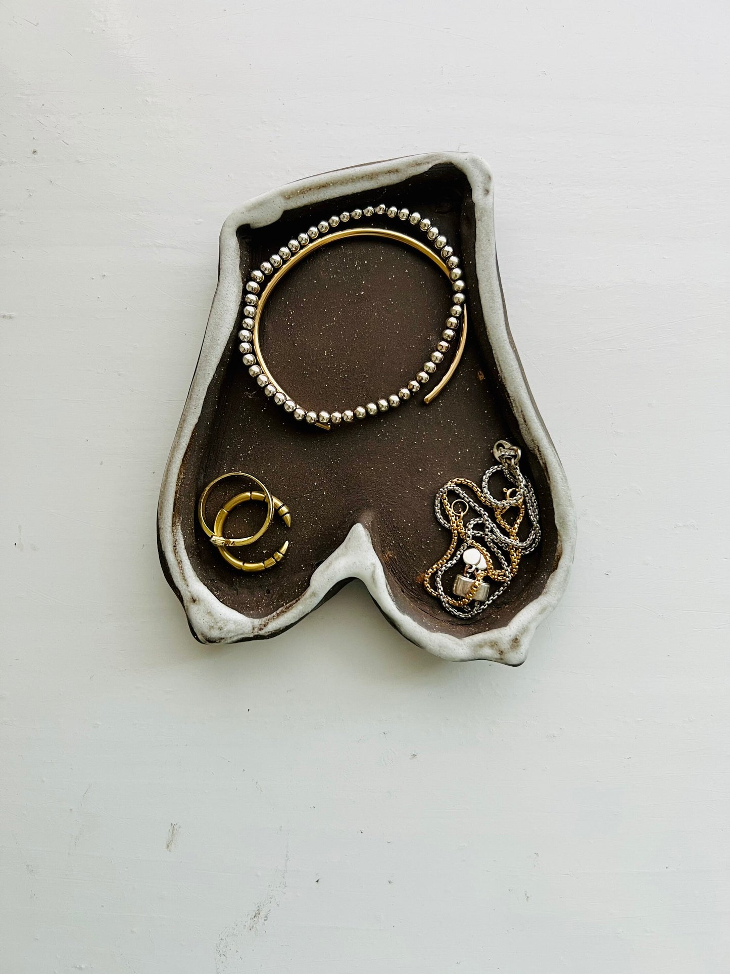 Seconds- Boobie tray. Jewelry dish. Ceramic. Handmade. Multipurpose tray