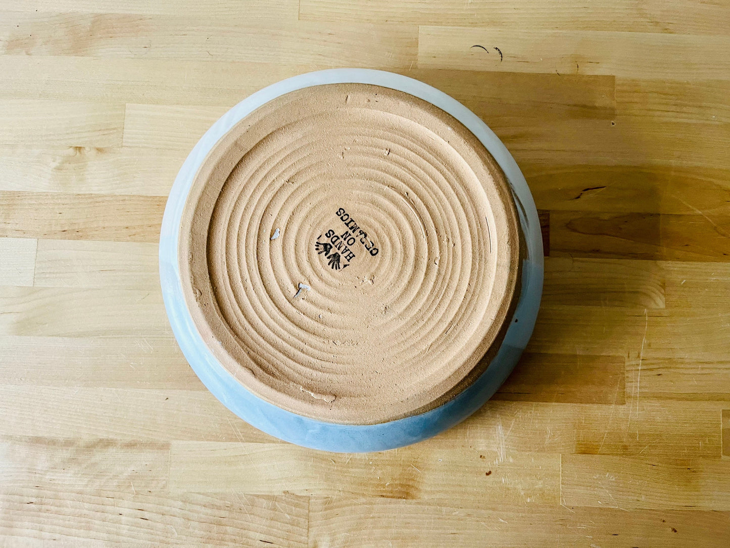 SECONDS- Ocean blues ceramic serving bowl platter- fruit bowl-pasta server-multipurpose dish-kitchenware