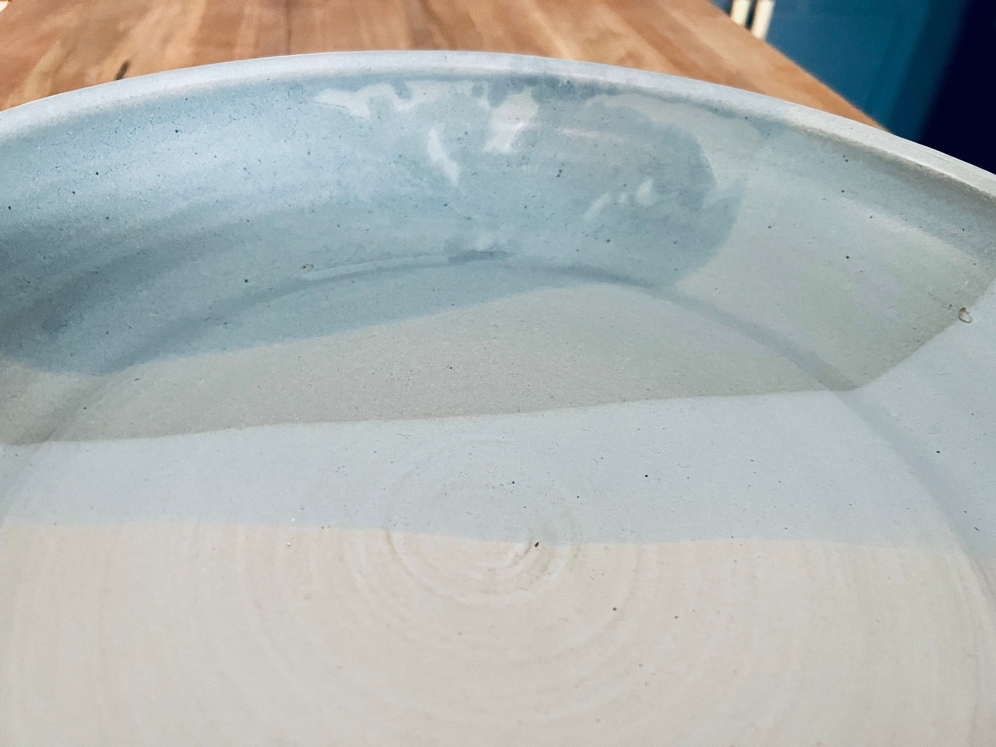 SECONDS- Ocean blues ceramic serving bowl platter- fruit bowl-pasta server-multipurpose dish-kitchenware