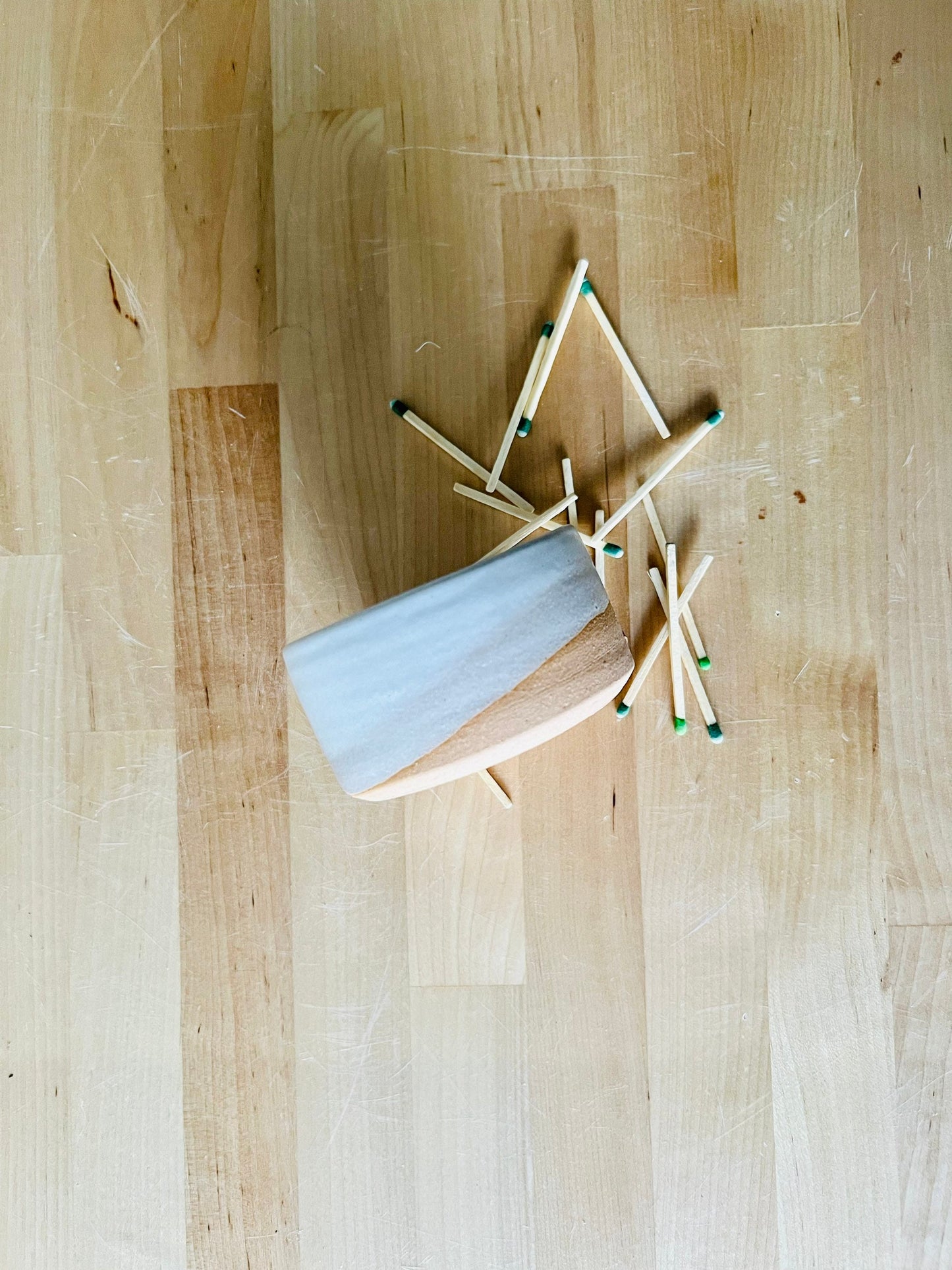 SECONDS-ceramic Matchstick holder- Strike on side