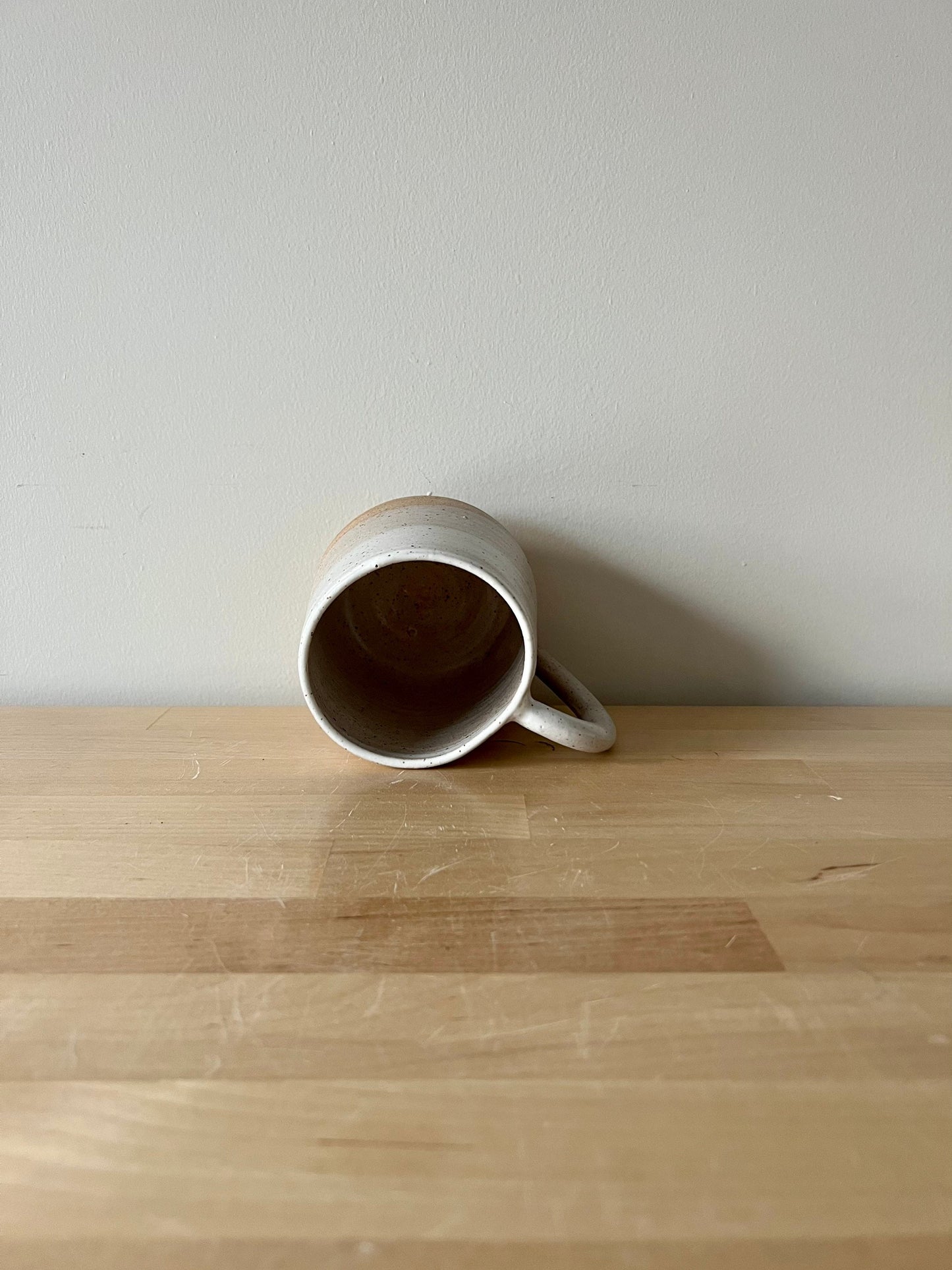 SECONDS-rounded Coffee cup- coffee mug- handmade kitchen decor