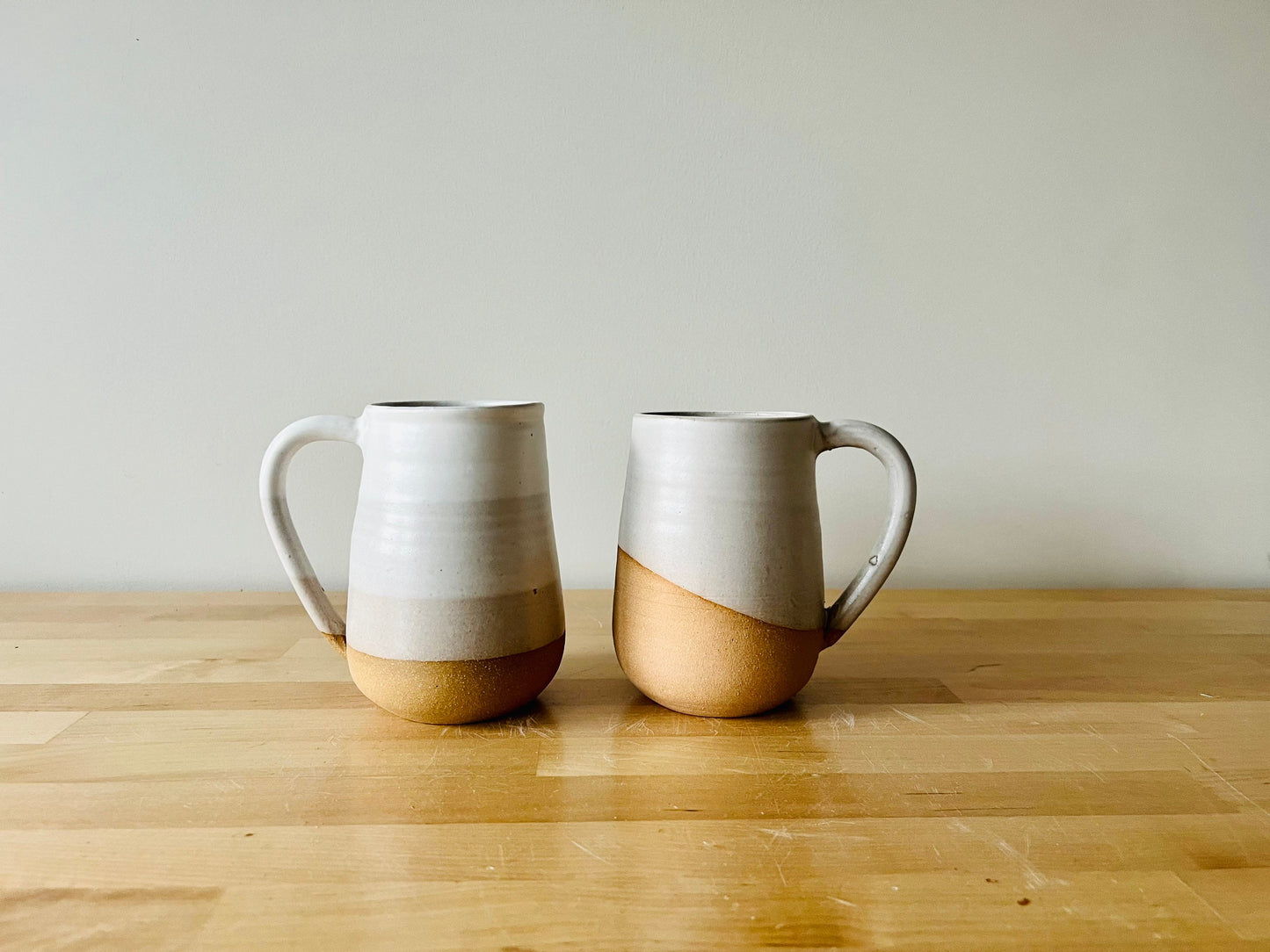 seconds-rounded Coffee cups- coffee mug- handmade kitchen decor