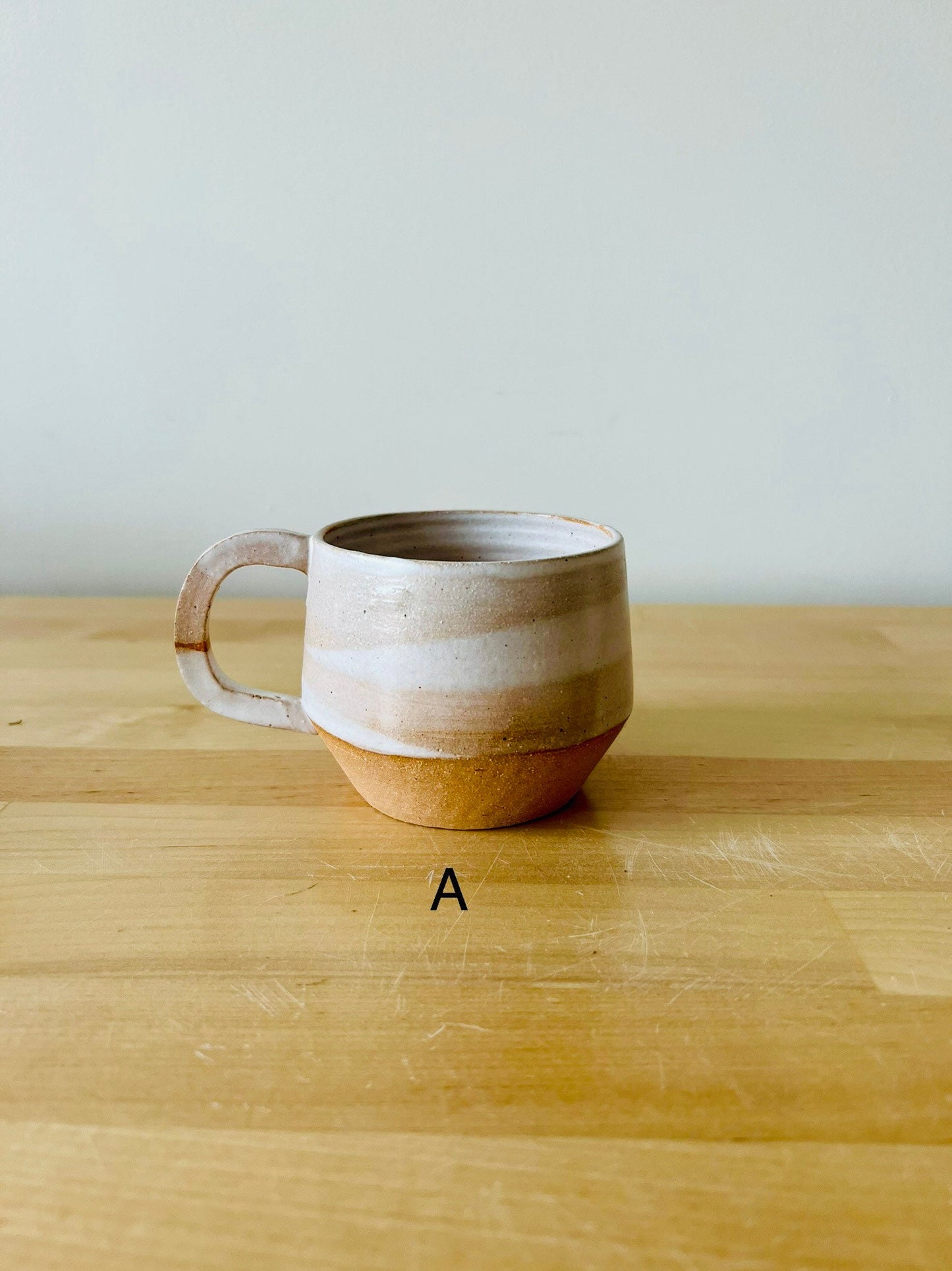 SECONDS-angular espresso cup-small coffee mug- ceramic--handmade kitchen decor