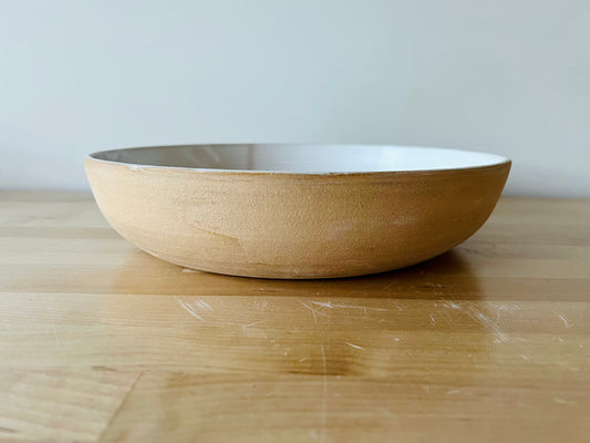 sample sale. ceramic serving bowl platter- fruit bowl-pasta server-multipurpose dish-kitchenware- bowls- White