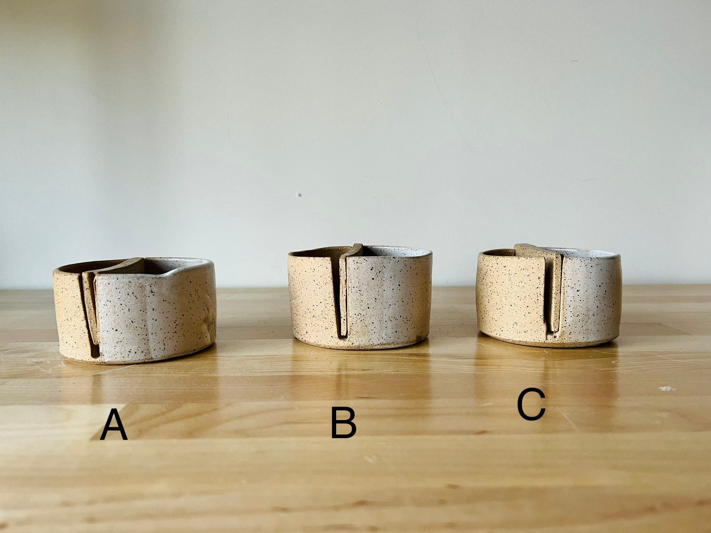 Seconds-matchstick duo- ceramic Matchstick holder- With discard slot- Strike on side