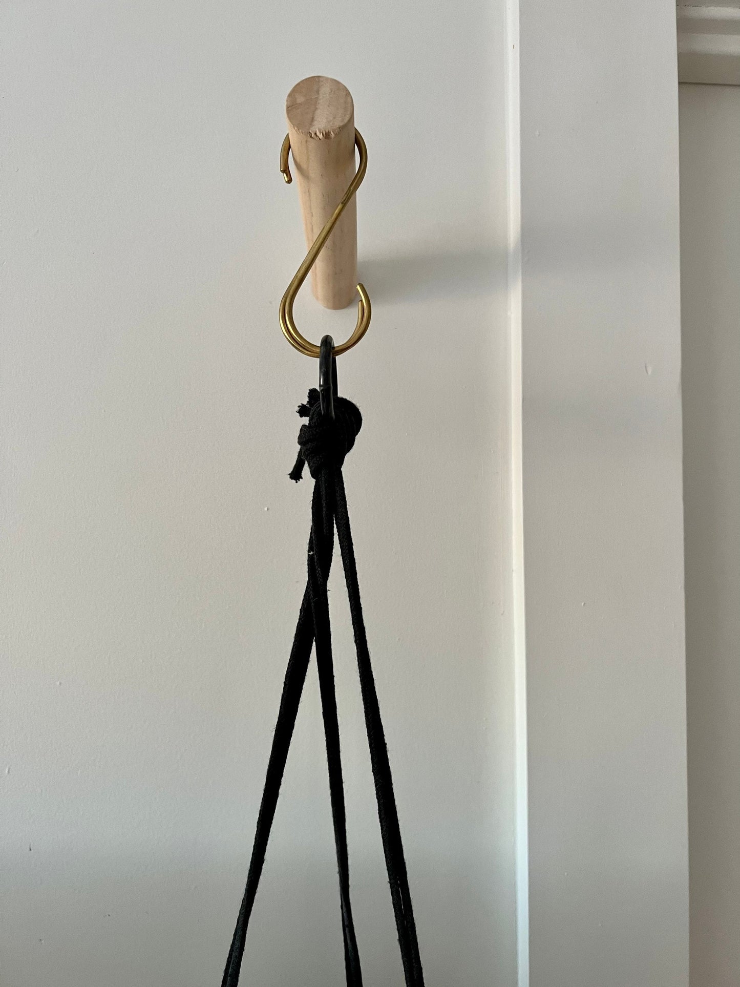 seconds- Hanging orb planter blue -ceramic