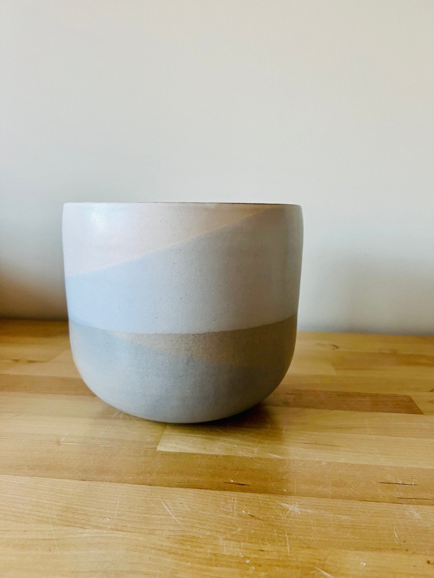 sample sale- ocean blue planter- cache pot- handmade ceramics