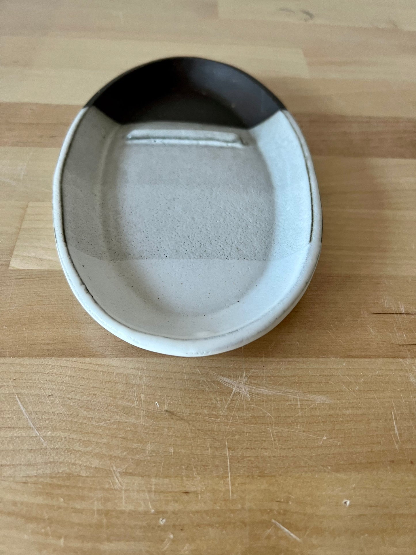 SECONDS-ceramic sage stick burner- handmade ceramics- chocolate and white