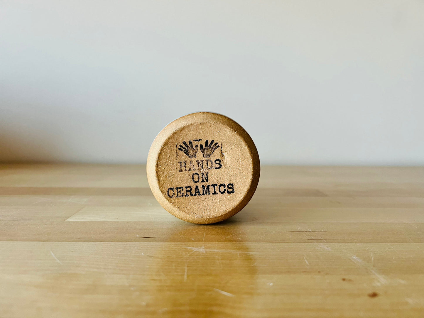 small ceramic jar- ocean blues- sample sale- small tumbler