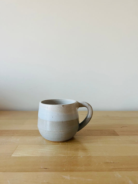 ocean blues oversized rounded espresso cup- coffee mug- handmade kitchen decor- sample sale