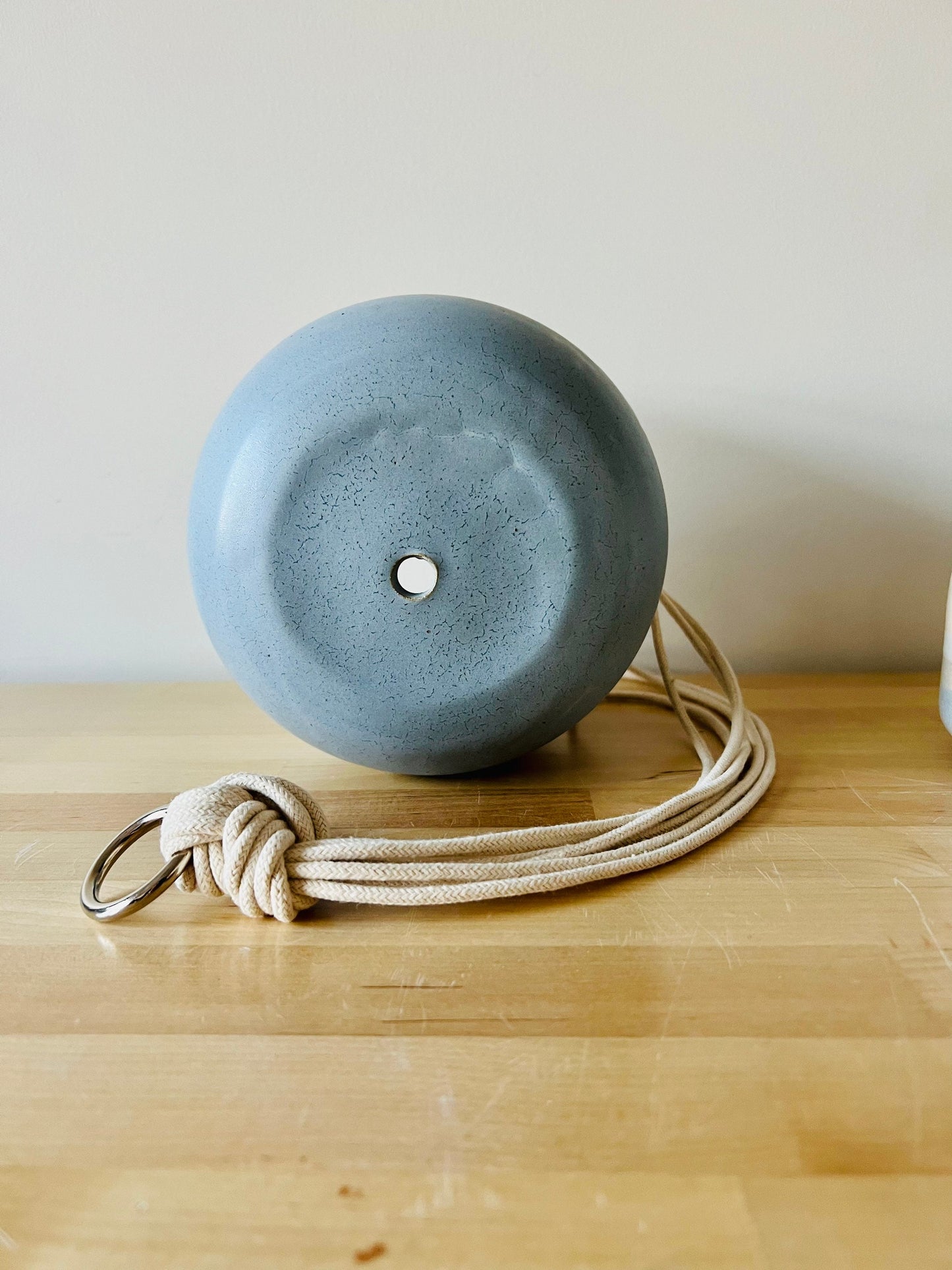 Hanging orb planter -ocean blues -ceramic - with drainage hole- different sizes and styles- limited edition