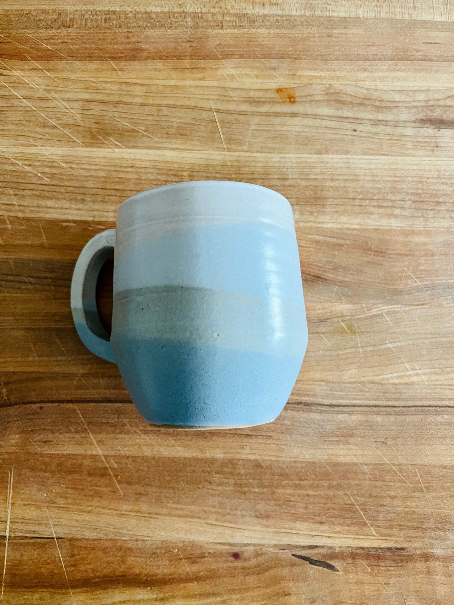 blues Cross cross angled mugs - blue coffee mugs- limited edition