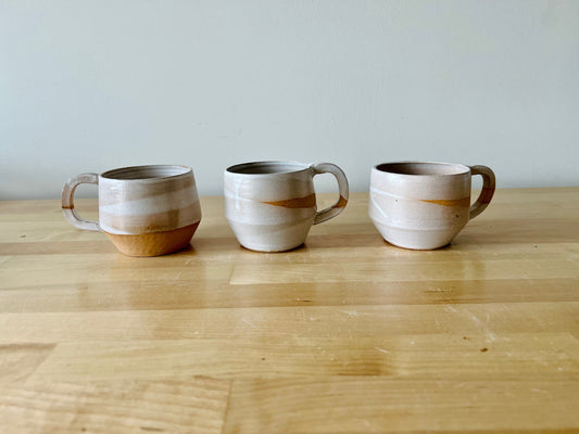 SECONDS-angular espresso cup-small coffee mug- ceramic--handmade kitchen decor