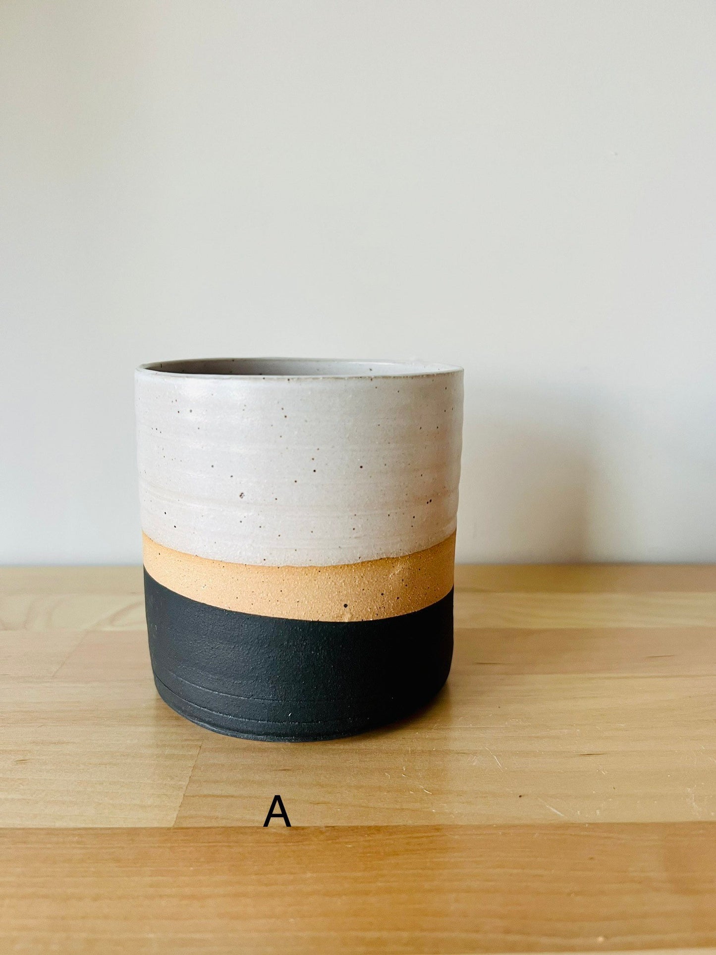 SECONDS-Cylinder Succulent pot- drainage hole . 4"  Ceramic