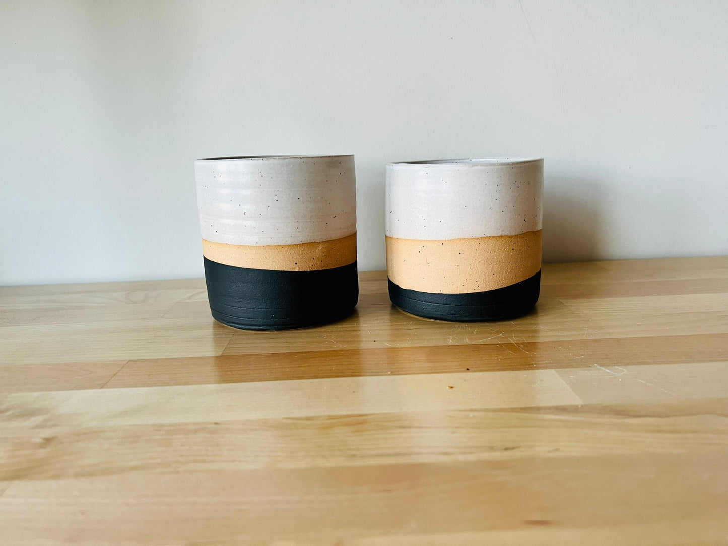 SECONDS-Cylinder Succulent pot- drainage hole . 4"  Ceramic