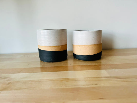 SECONDS-Cylinder Succulent pot- drainage hole . 4"  Ceramic