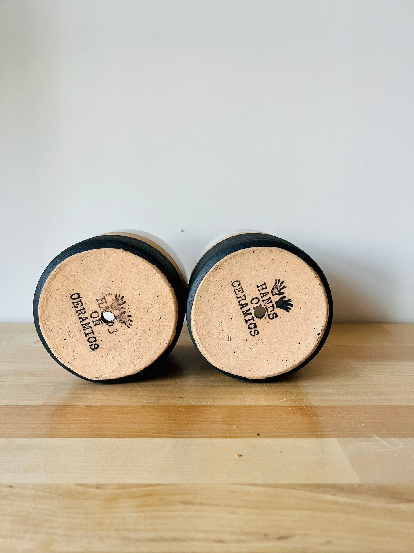 SECONDS-Cylinder Succulent pot- drainage hole . 4"  Ceramic