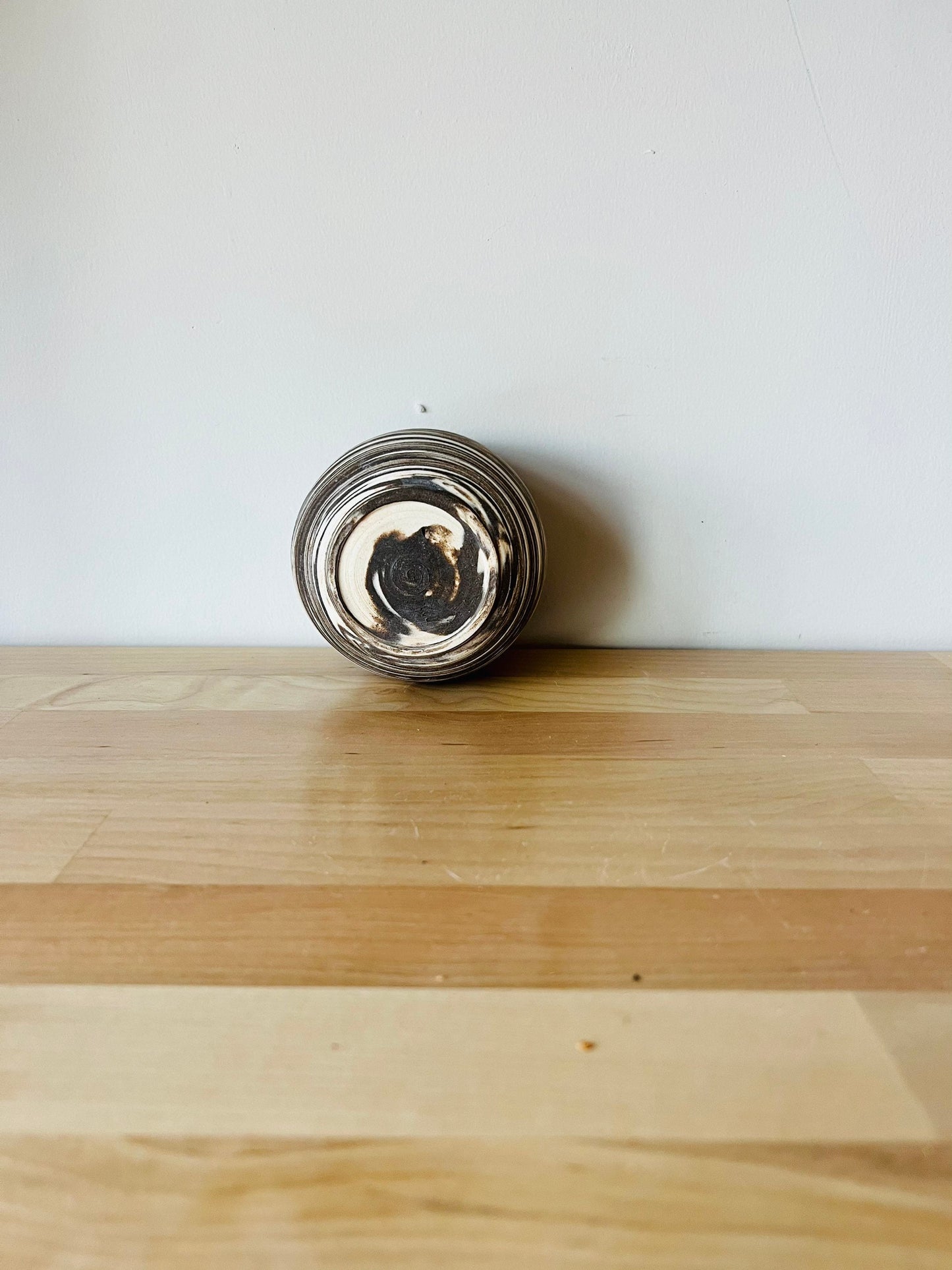 seconds-marbled clay tumbler- handmade ceramics