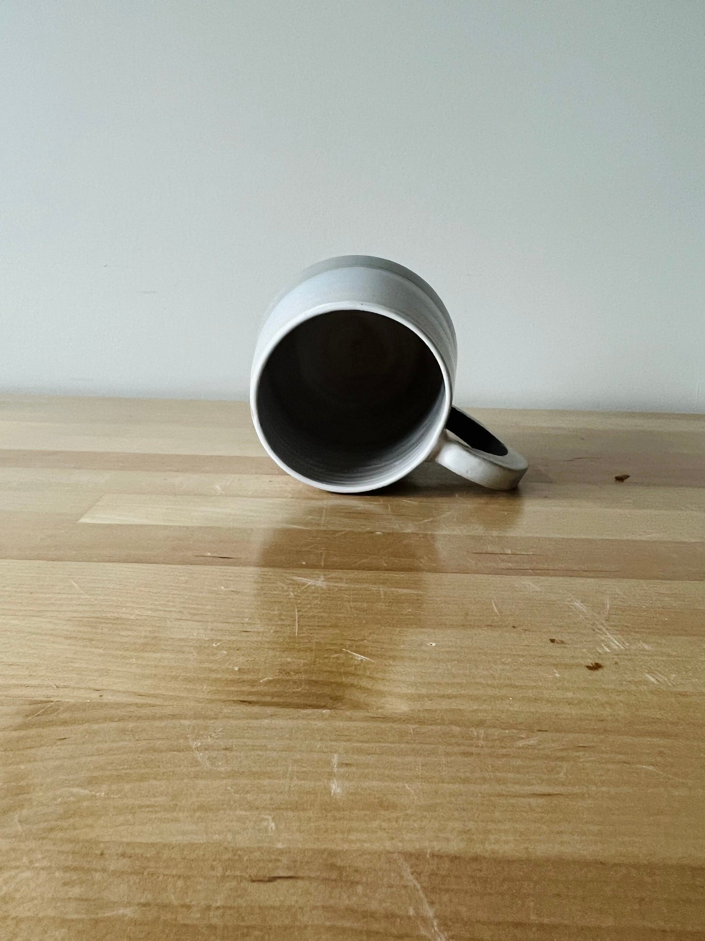 SECONDS- oceans blues rounded Coffee cup- coffee mug- handmade kitchen decor