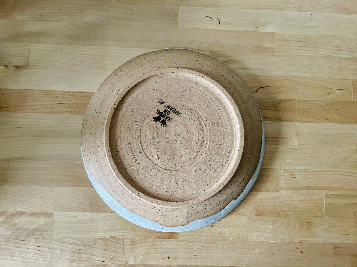 LIMITED EDITION -ceramic plates-  speckled whites-multipurpose dish-kitchenware