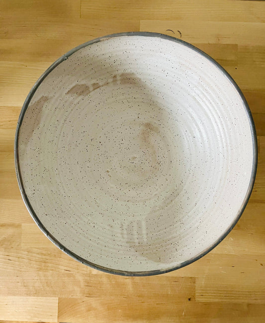 SECONDS_ceramic bowl- fruit bowl- popcorn bowl-multipurpose dish-kitchenware- bowls- White