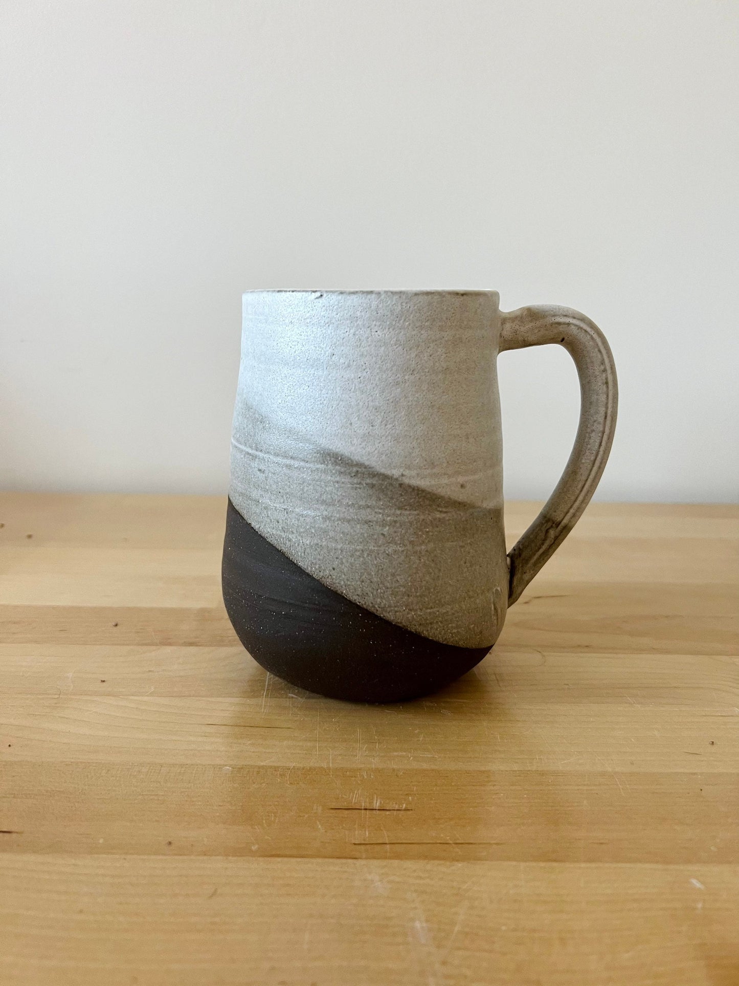 SECONDS-Round Bottom Mugs- white - handmade coffee mugs