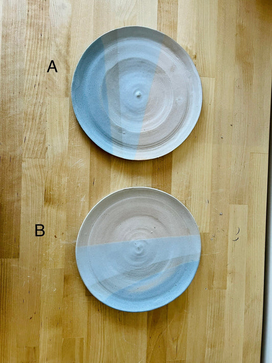Seconds- ceramic plates- blues and whites-multipurpose dish-kitchenware-